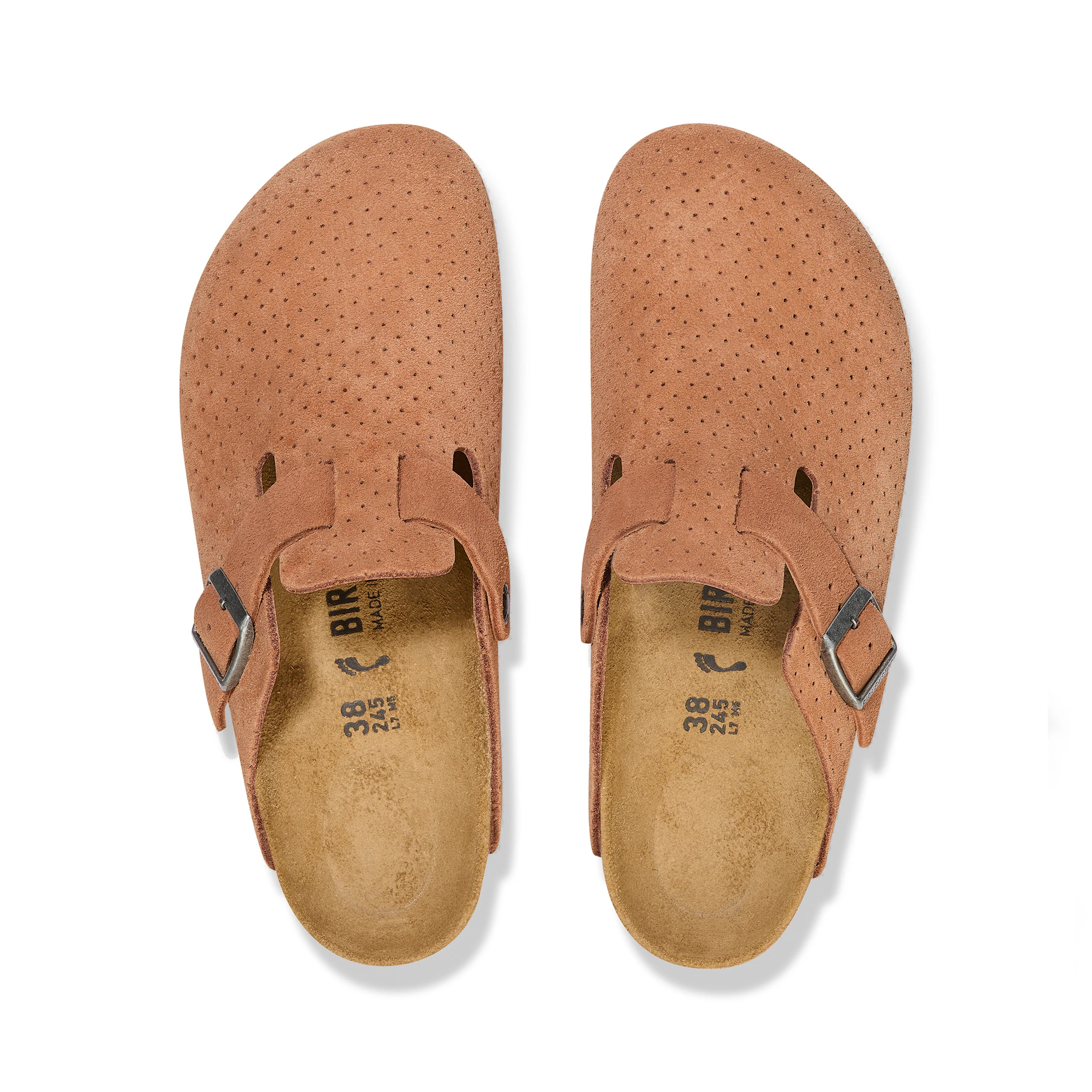 Boston Burnt Orange Embossed Suede Leather - Image 4