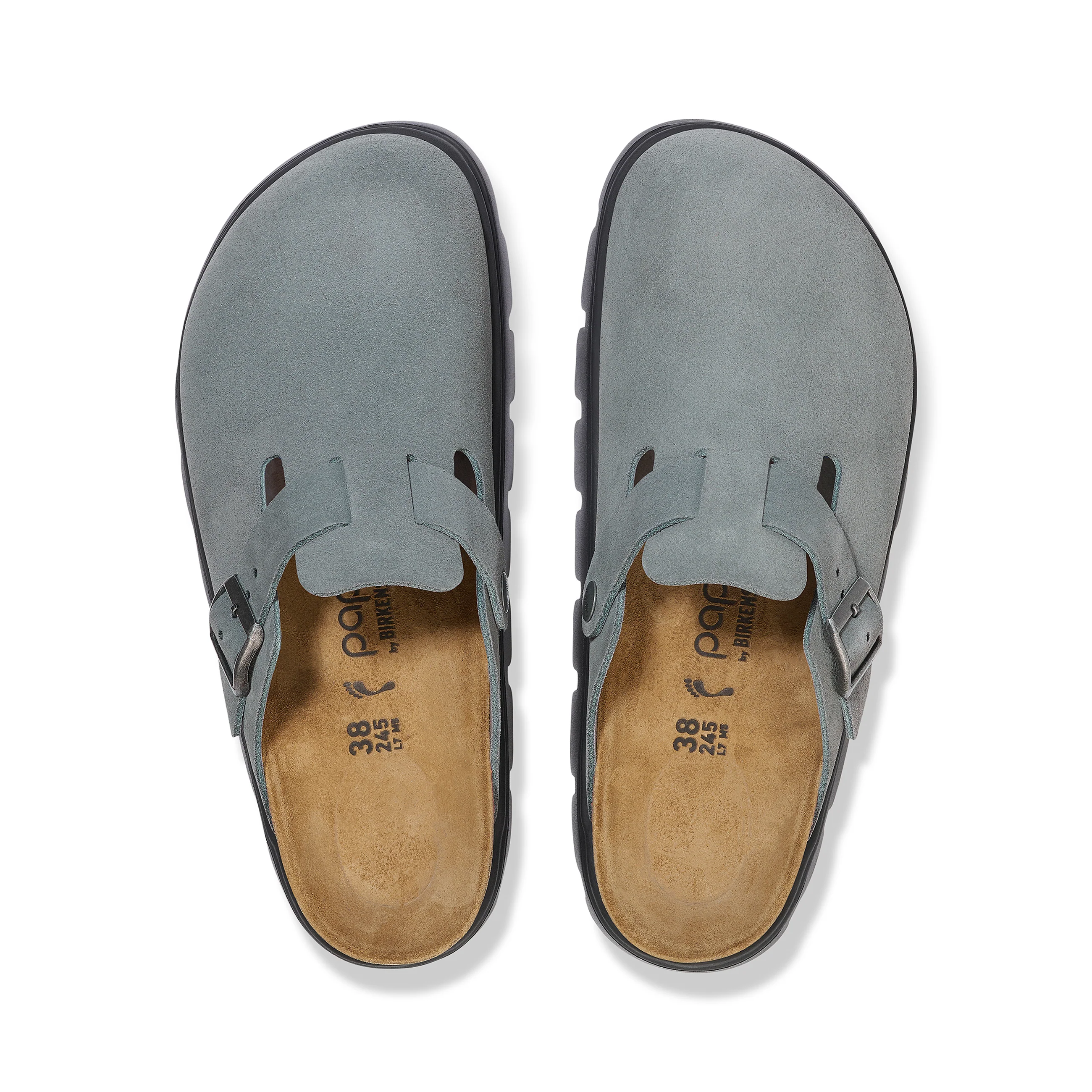 Boston Chunky Basalt Grey Suede Leather - Image 3