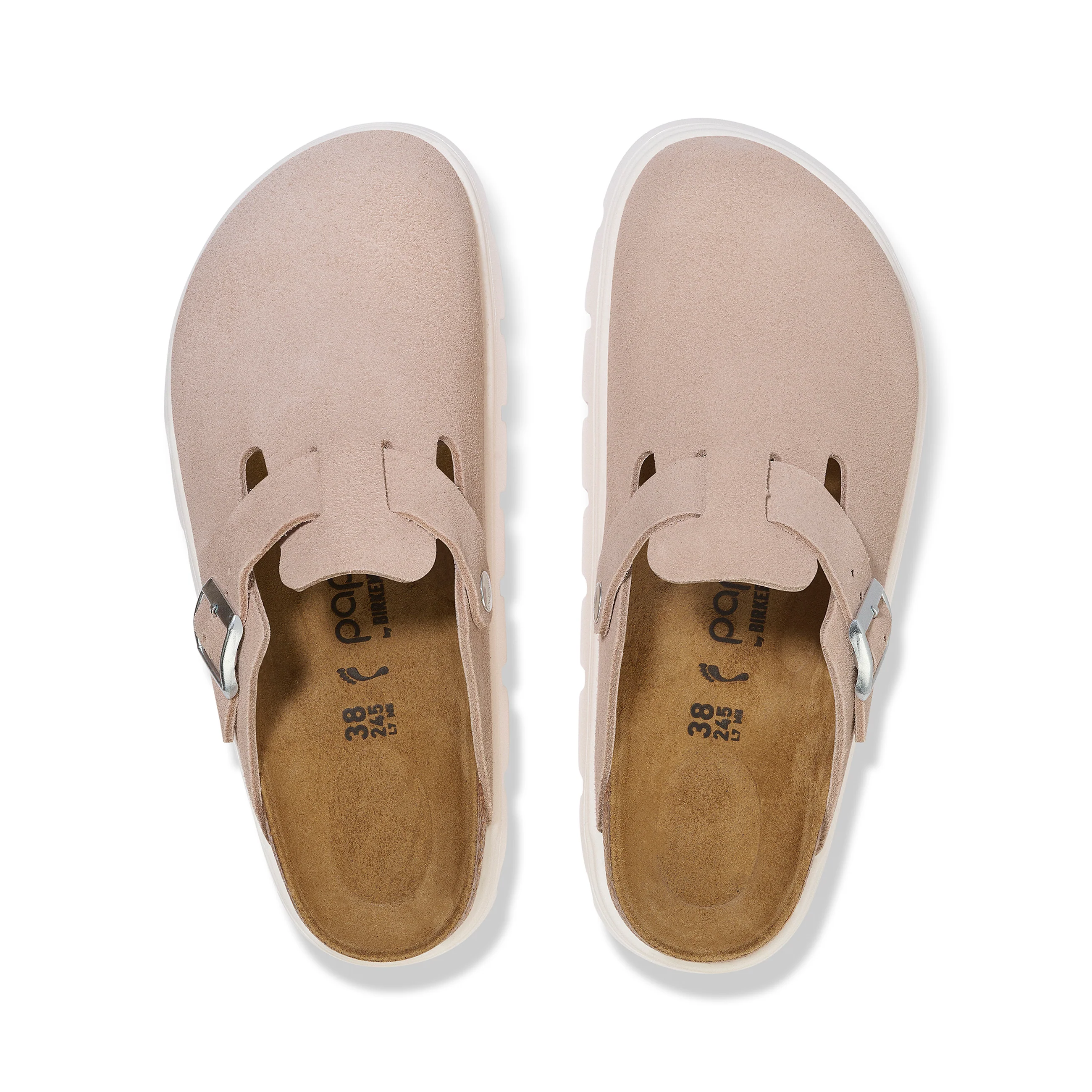 Boston Chunky Light Rose Suede Leather - Image 3
