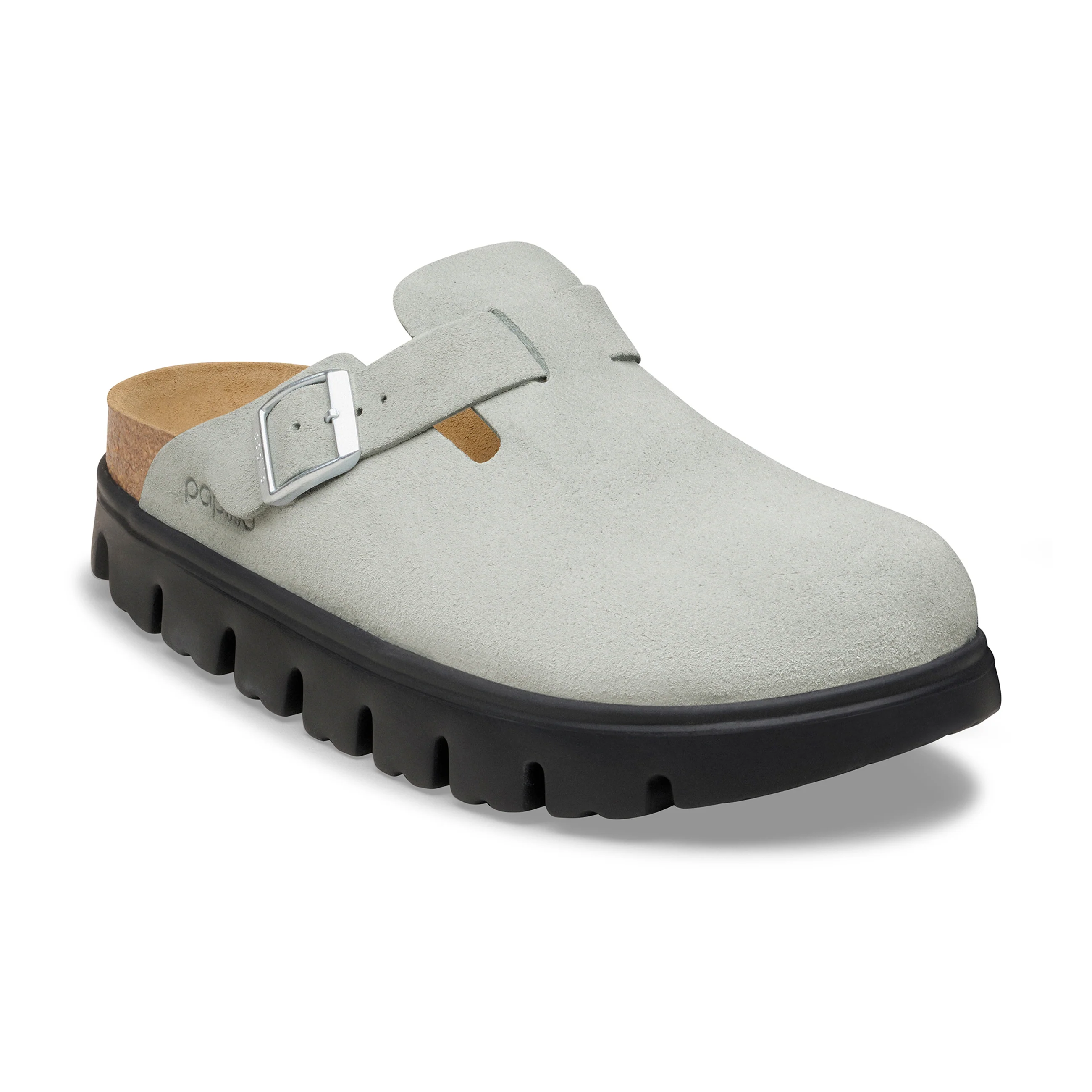 Boston Chunky Pure Sage Suede Leather