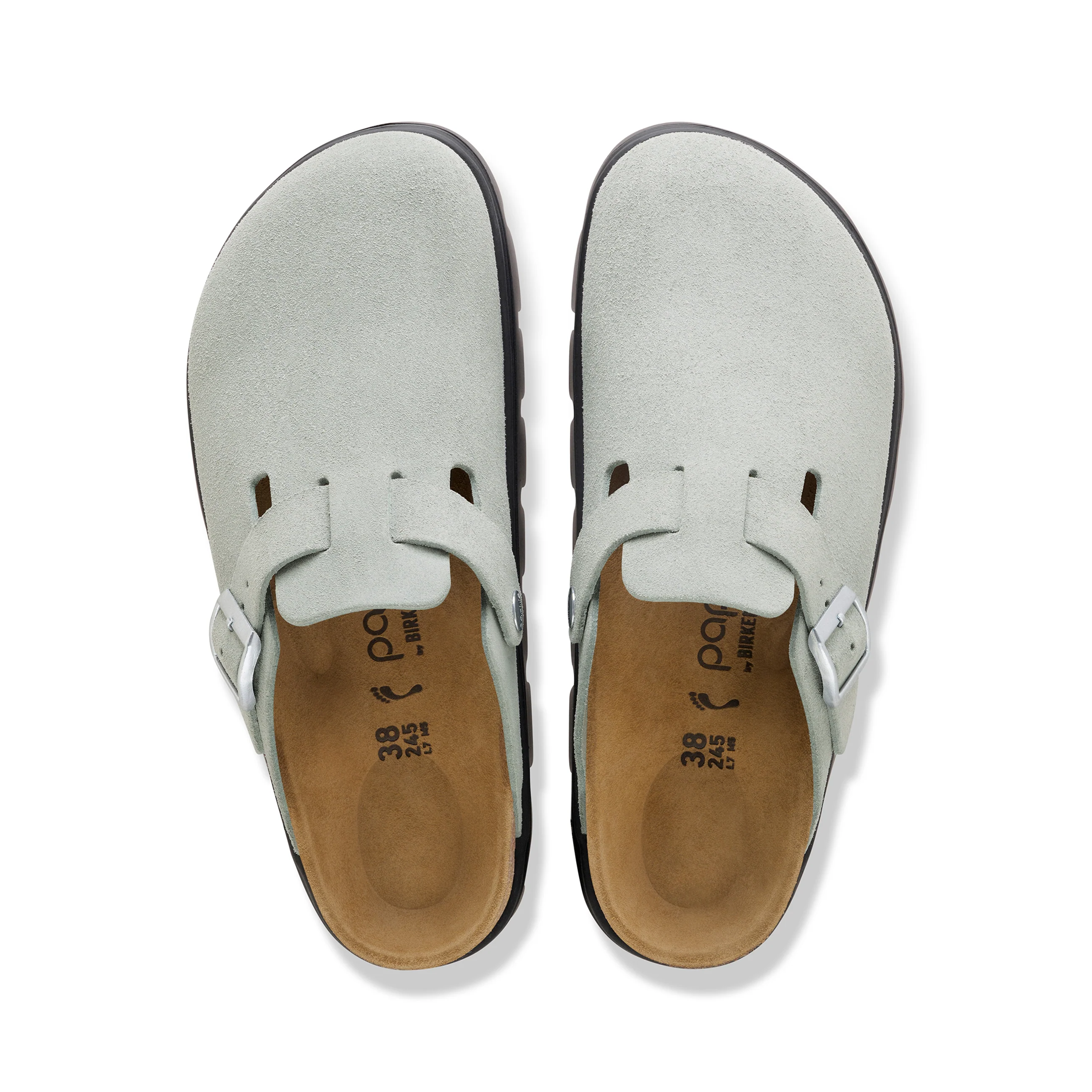 Boston Chunky Pure Sage Suede Leather - Image 3