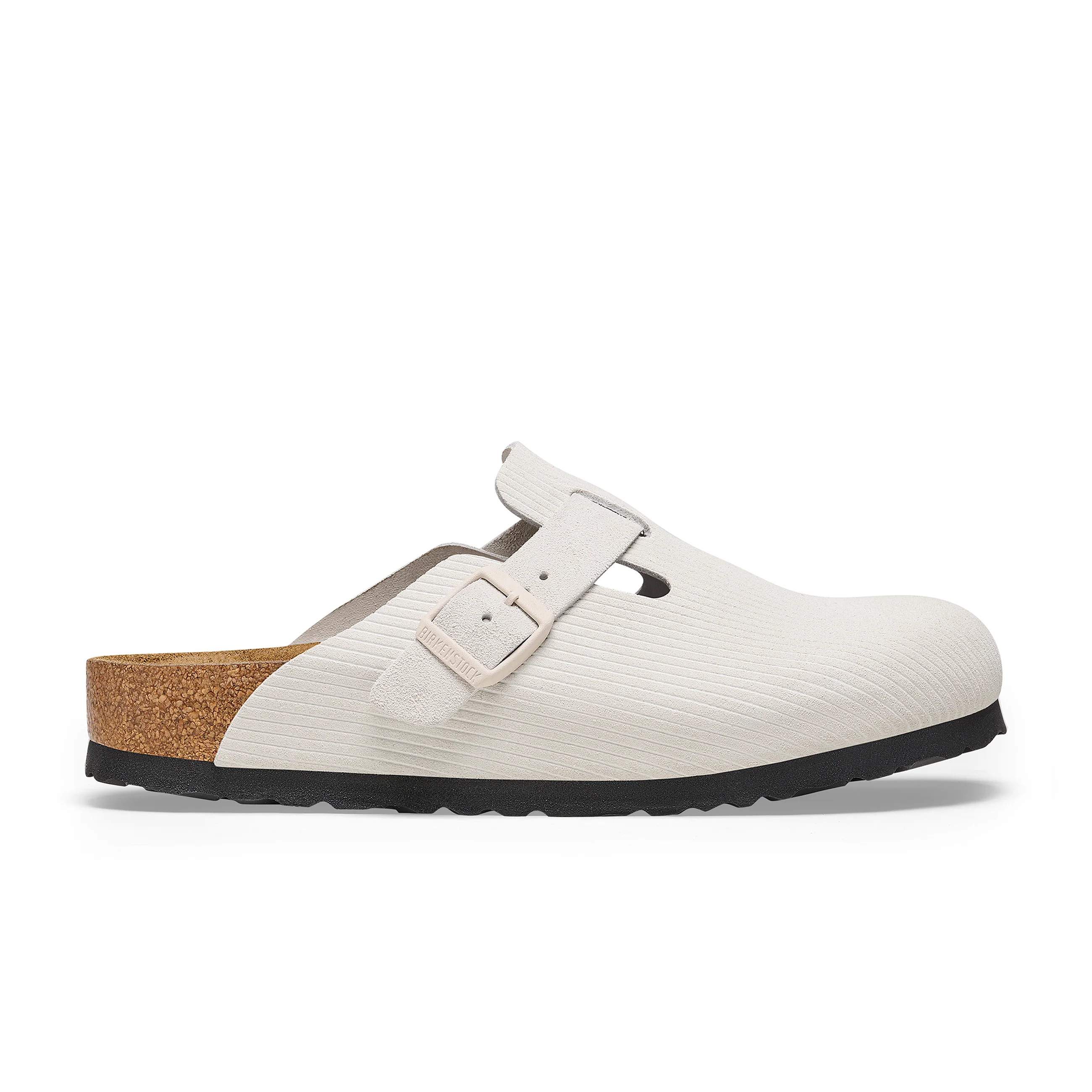 Boston Corduroy Antique White Embossed Suede Leather - Image 2