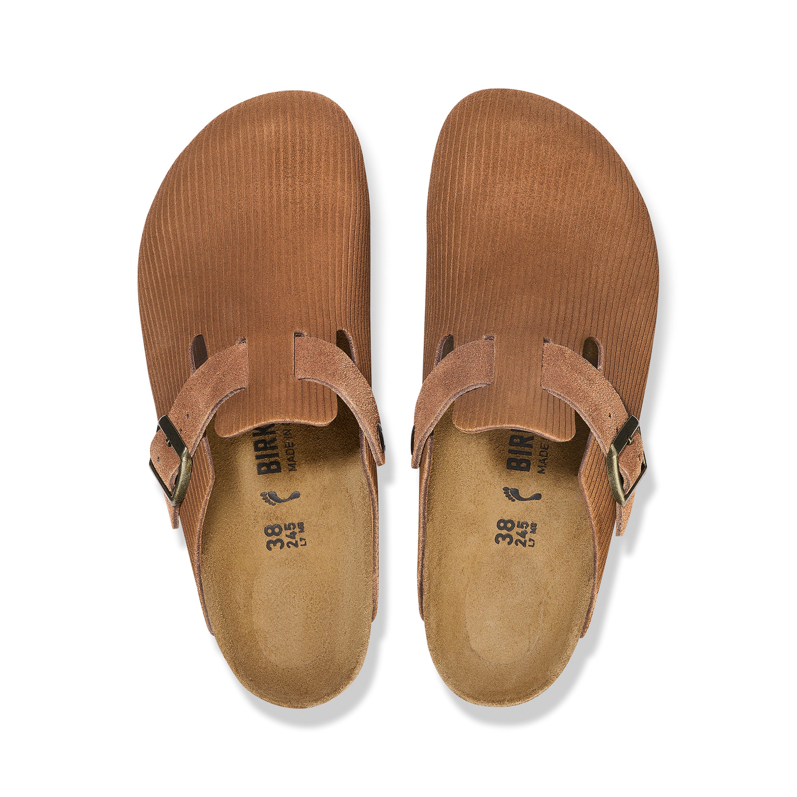 Boston Corduroy Dark Tea Embossed Suede Leather - Image 3