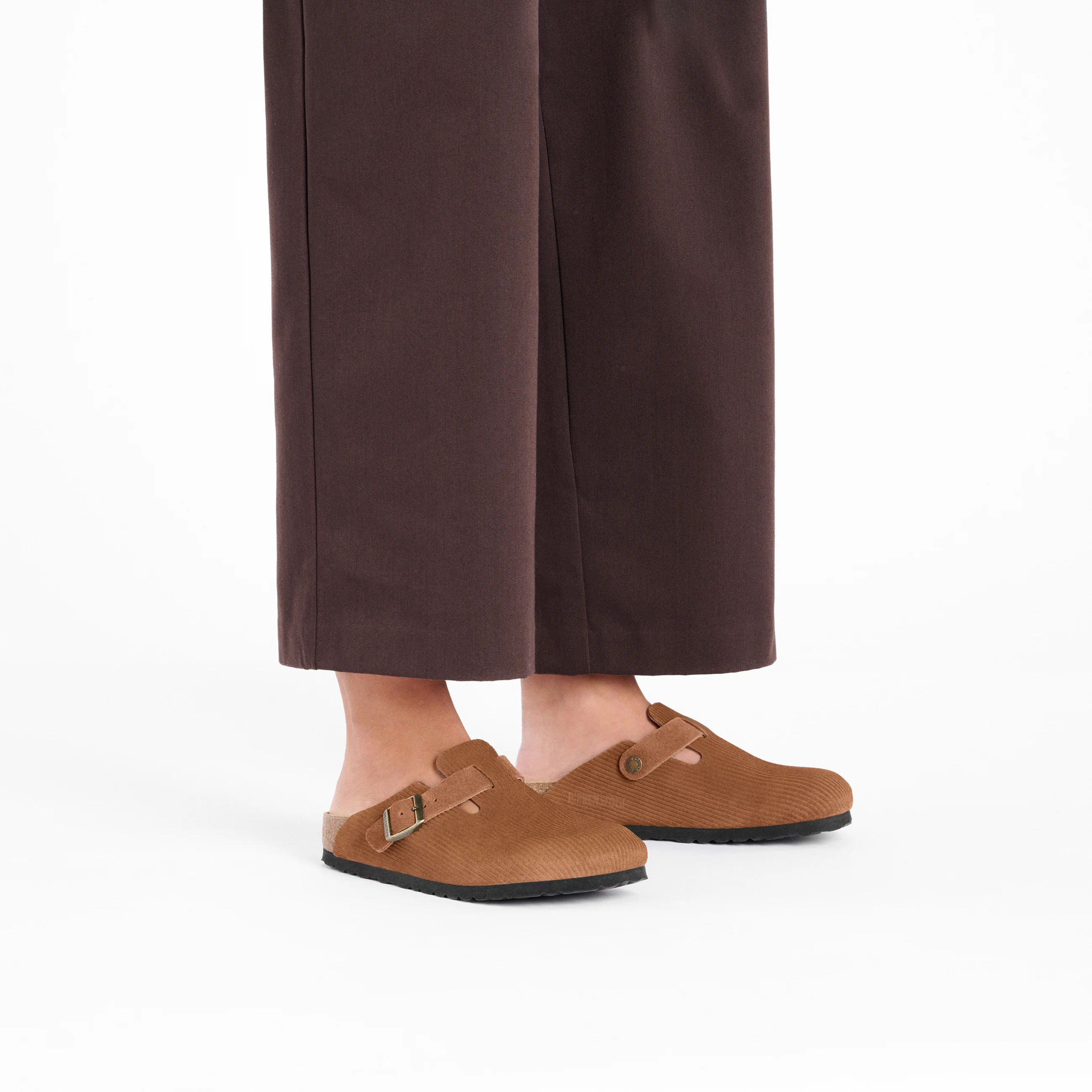 Boston Corduroy Dark Tea Embossed Suede Leather - Image 4