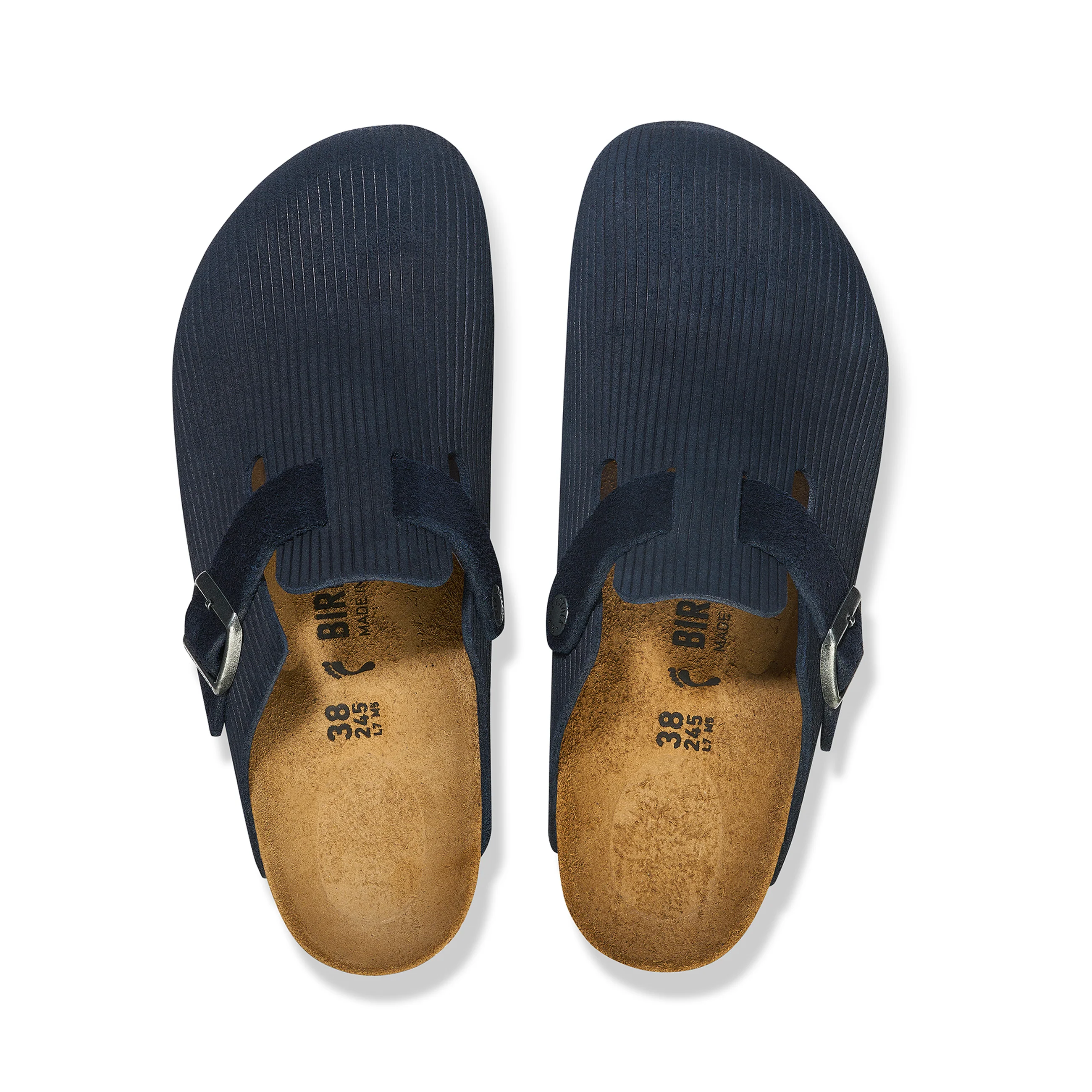 Boston Corduroy Midnight Embossed Suede Leather - Image 3