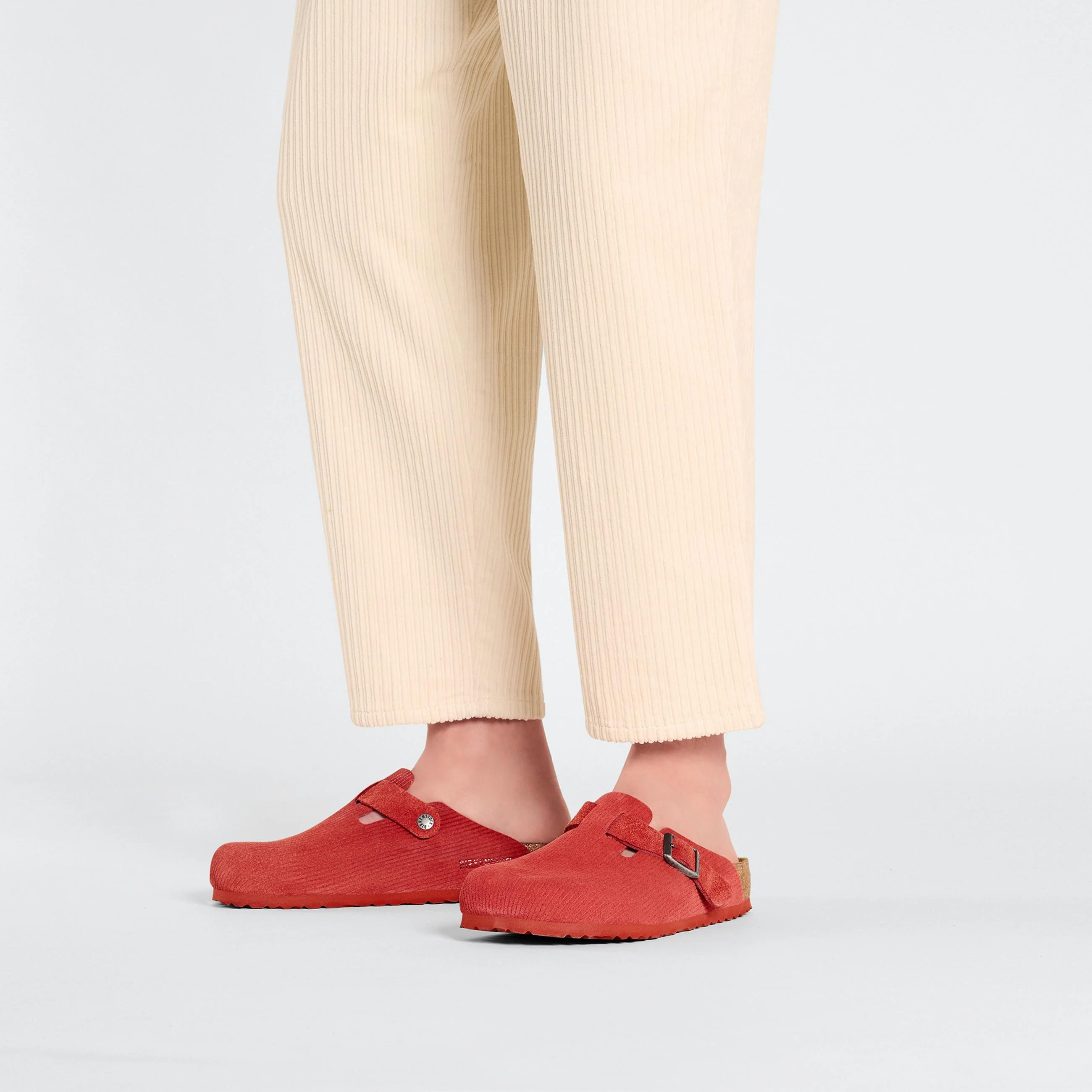 Boston Corduroy Sienna Red Embossed Suede Leather - Image 5