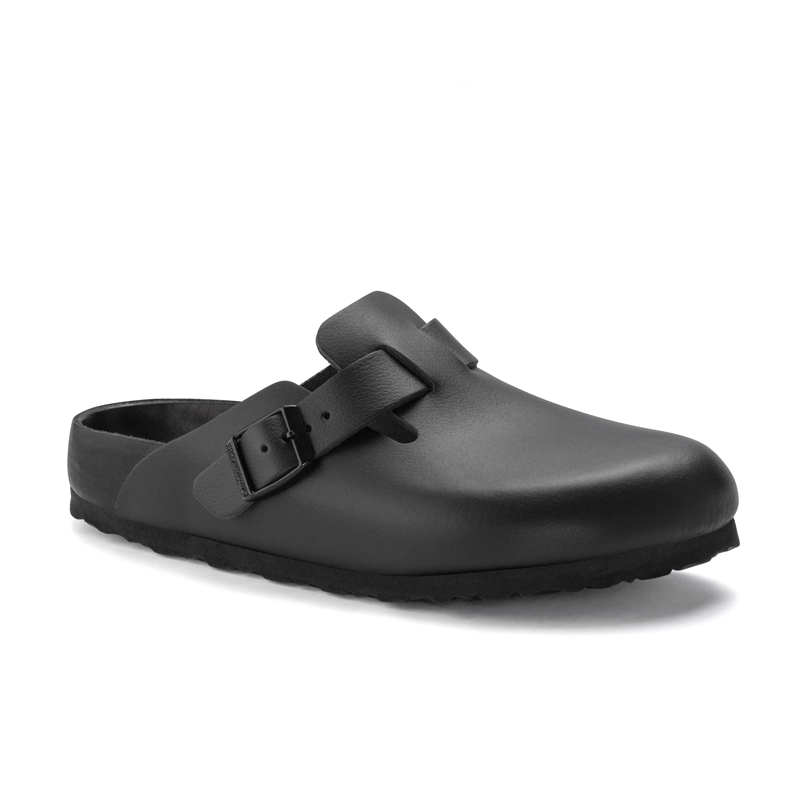 Boston Exquisite Black Natural Leather