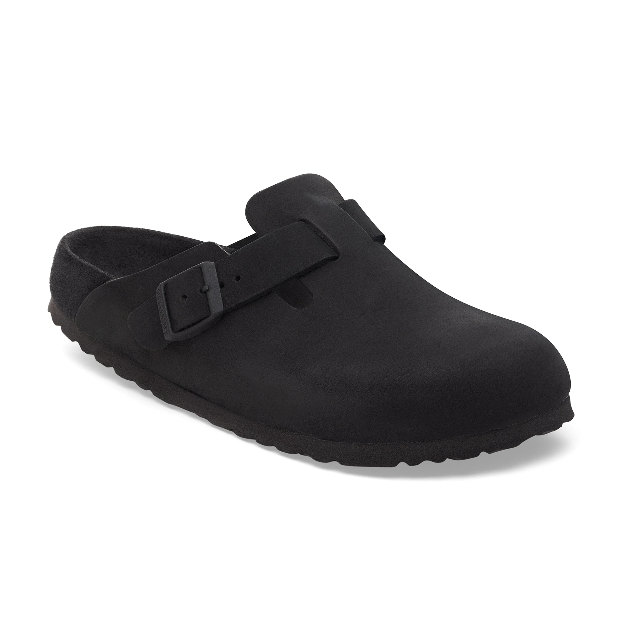 Boston Exquisite Black Nubuck Leather