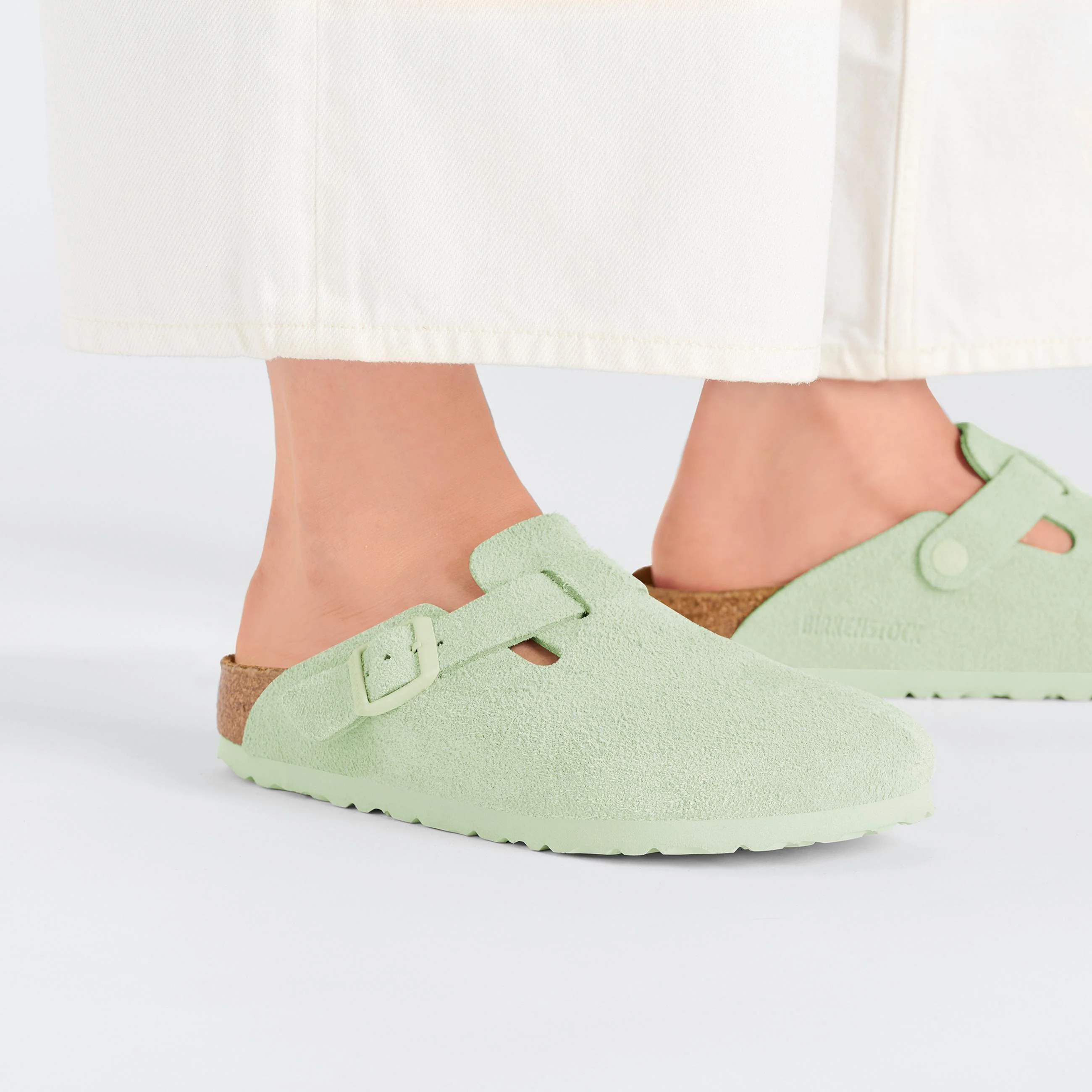 Boston Faded Lime Suede Leather - Image 6