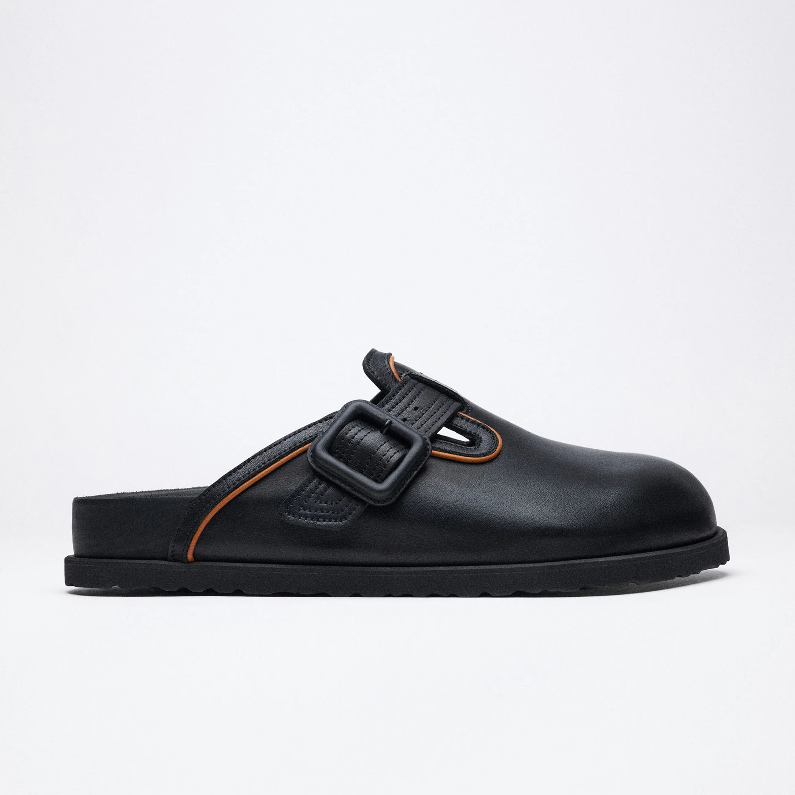 Boston Leather Buckle Exquisite Black Nappa Leather - Image 3