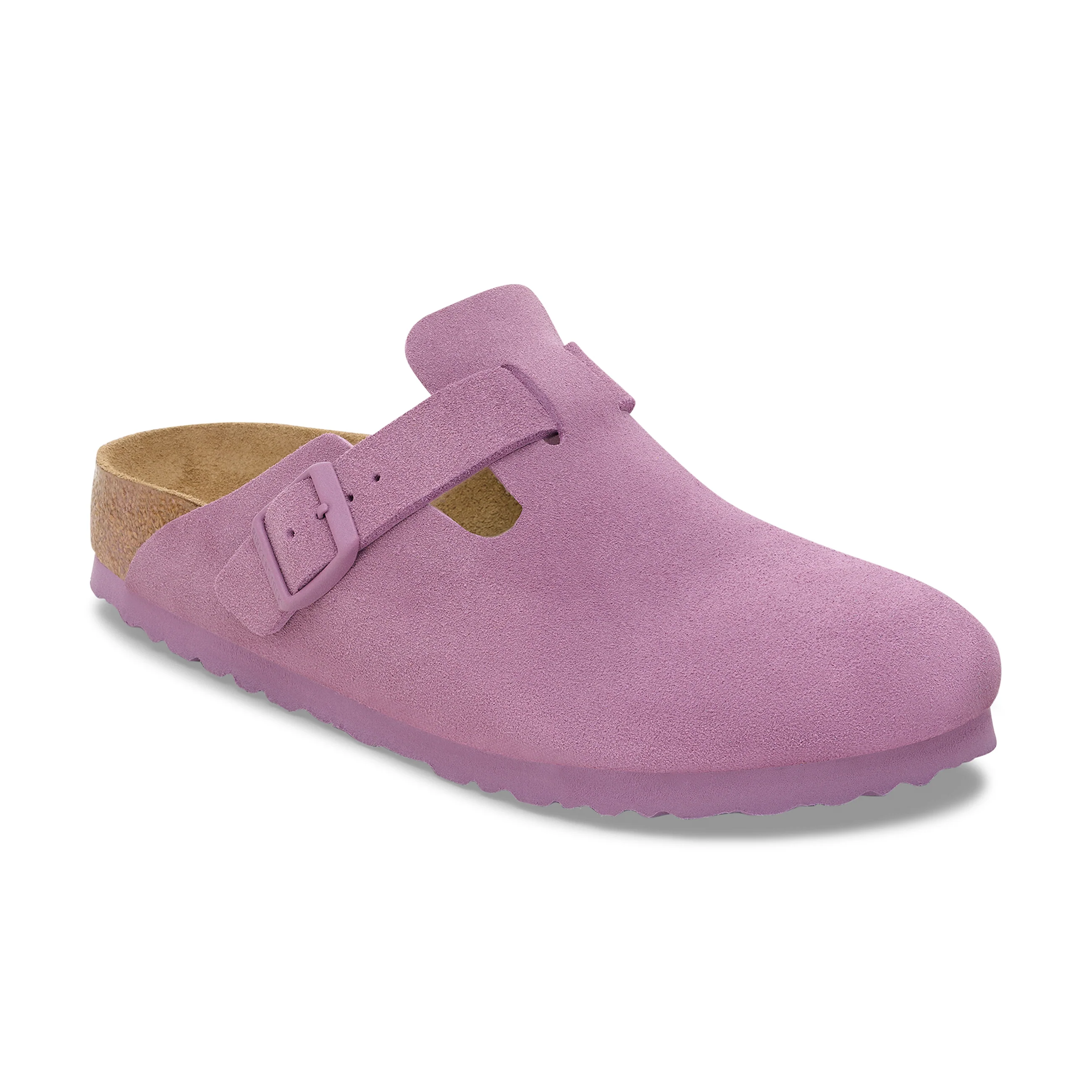 Boston Mauve Suede Leather