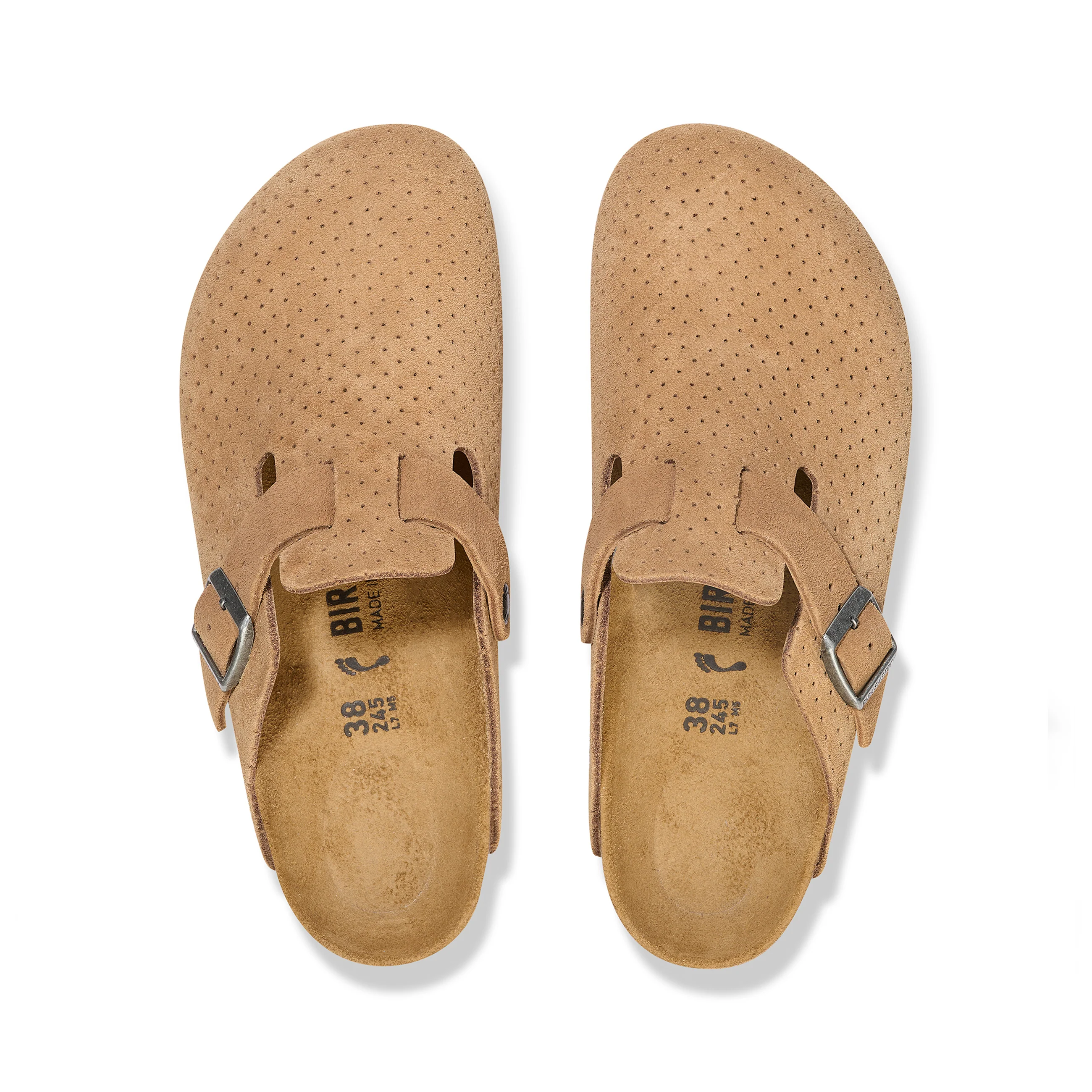 Boston New Beige Embossed Suede Leather - Image 3