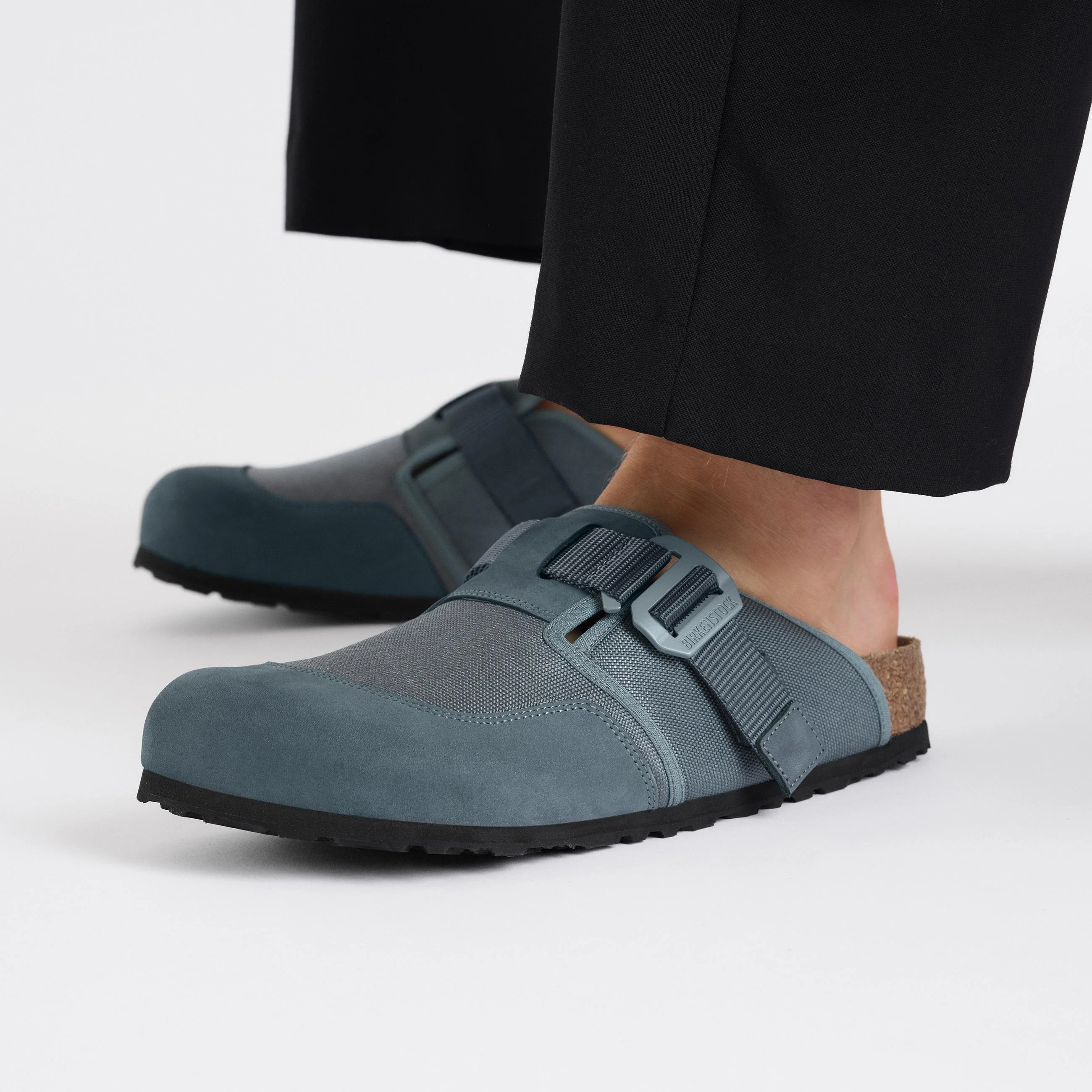 Boston Nova Basalt Grey Textile/Nubuck Leather - Image 4