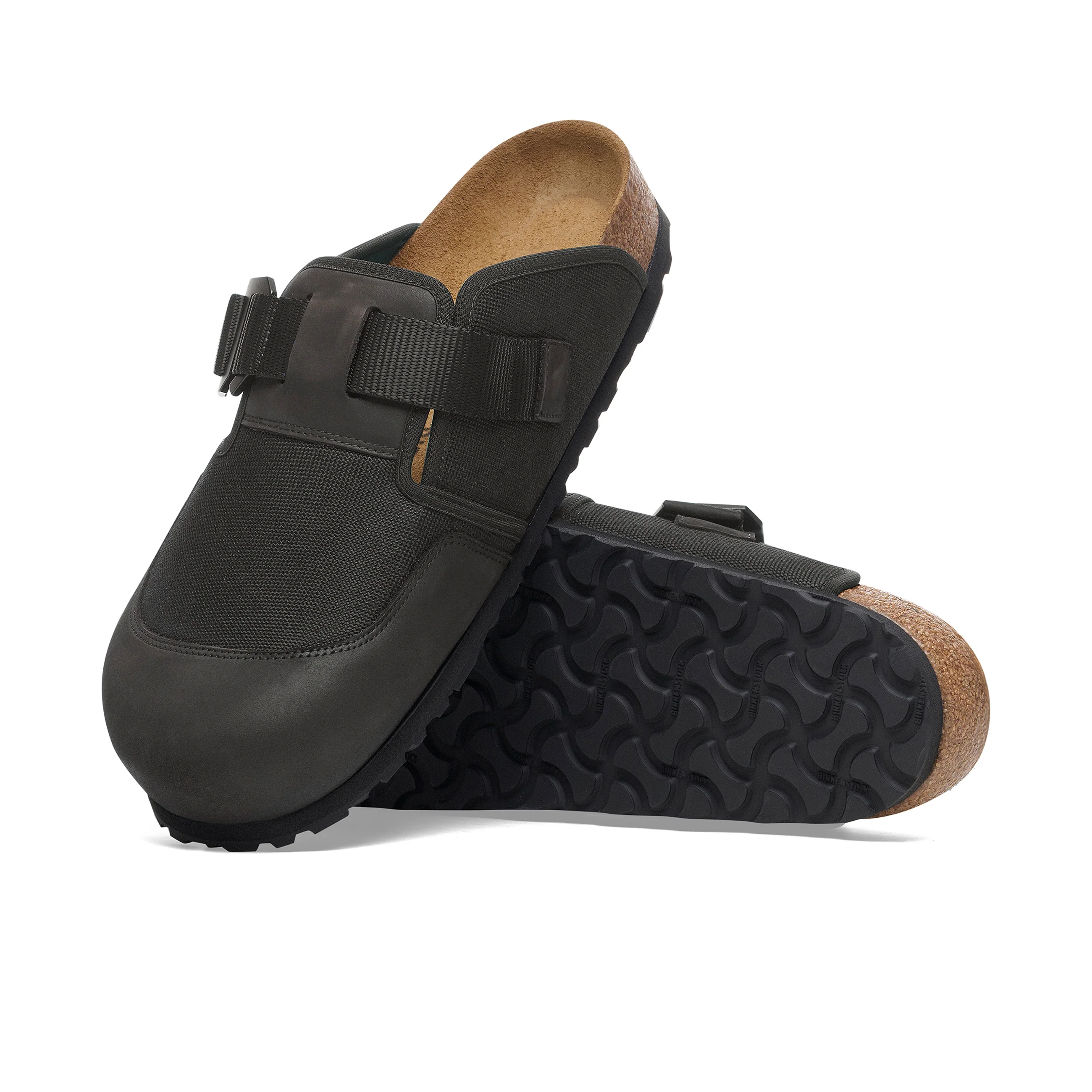 Boston Nova Black Textile/Nubuck Leather - Image 4