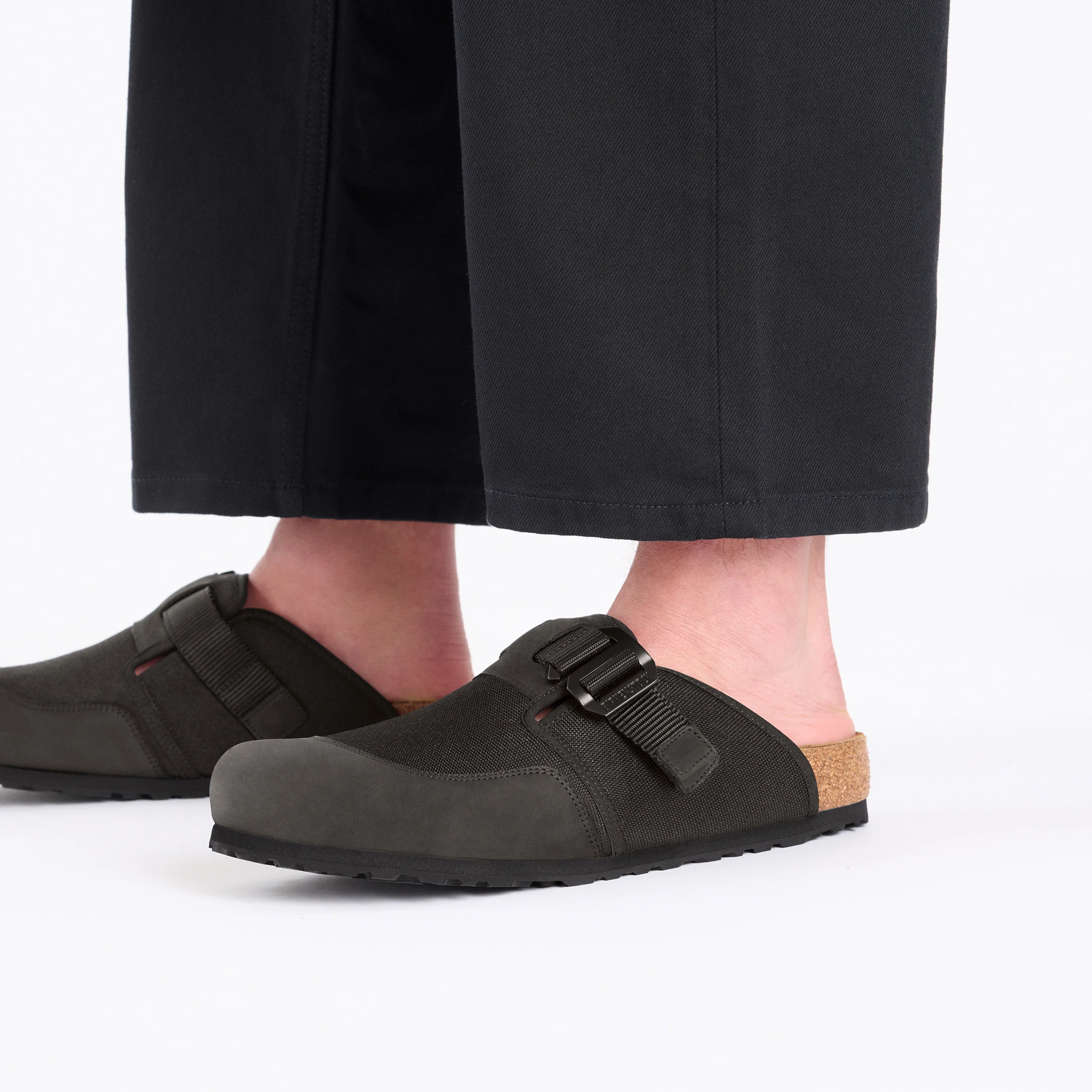 Boston Nova Black Textile/Nubuck Leather - Image 6