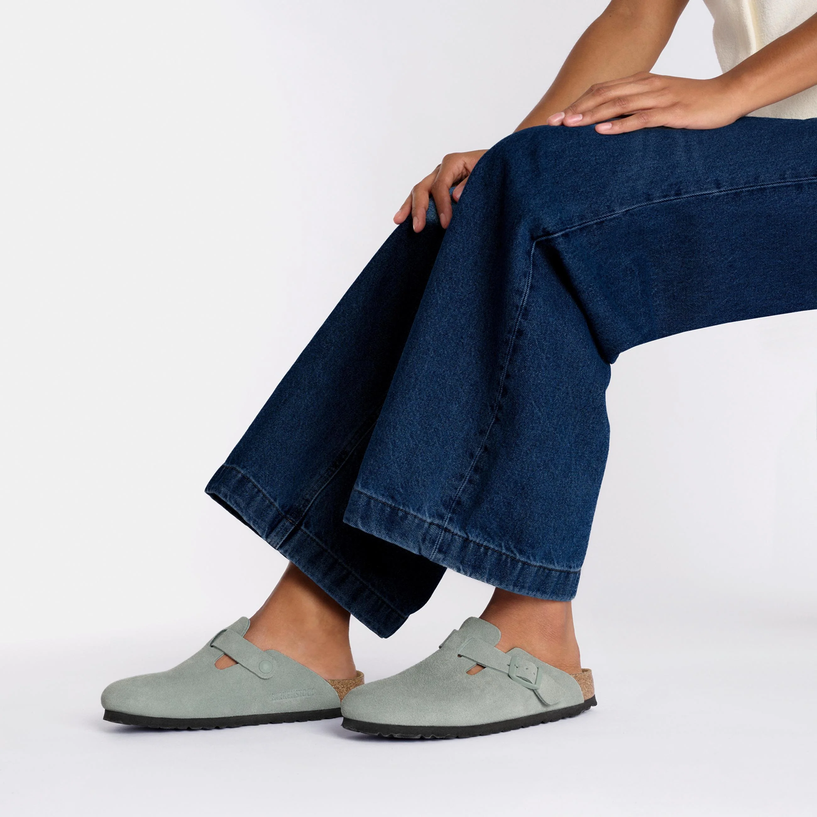 Boston SFB Pure Sage Suede Leather - Image 4