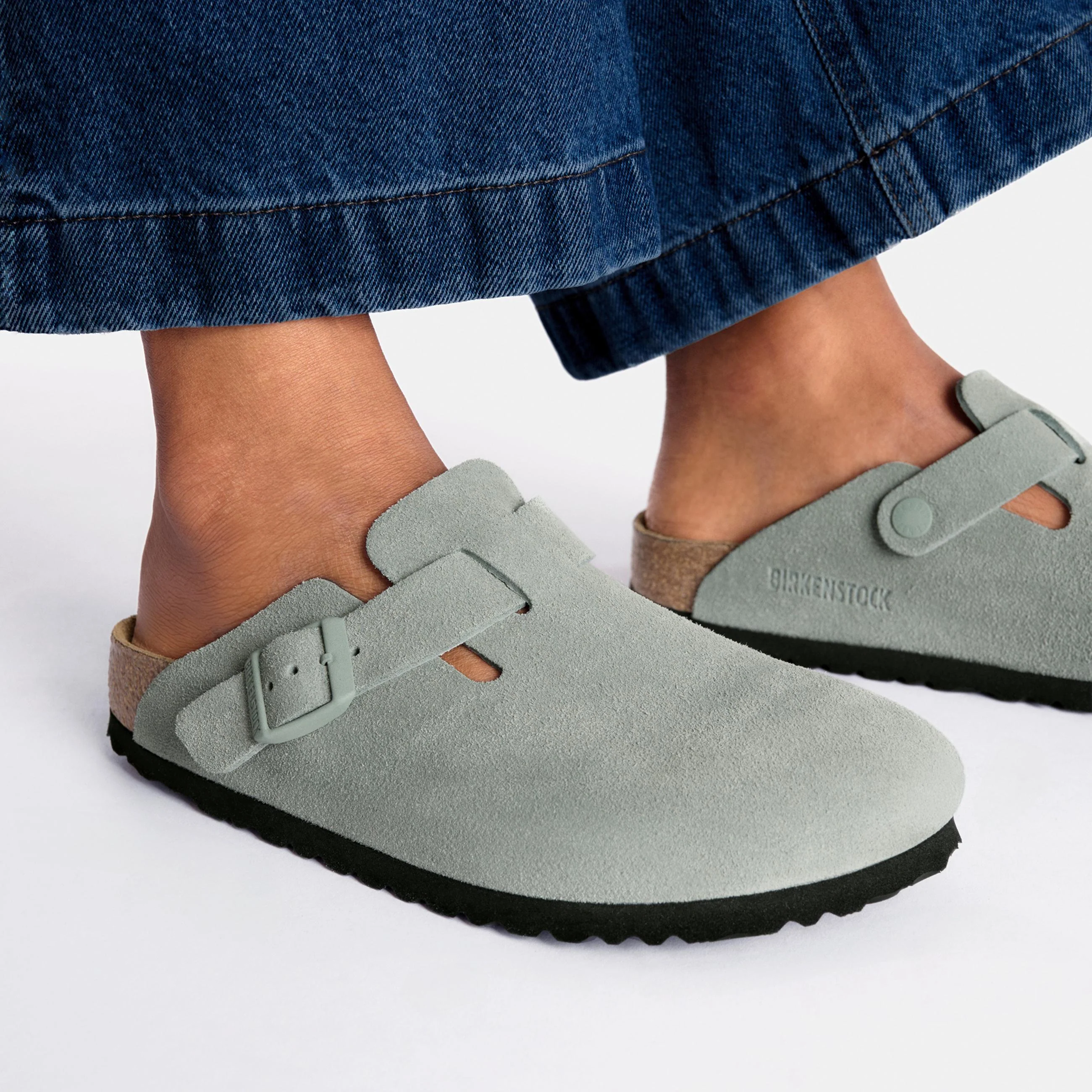 Boston SFB Pure Sage Suede Leather - Image 5