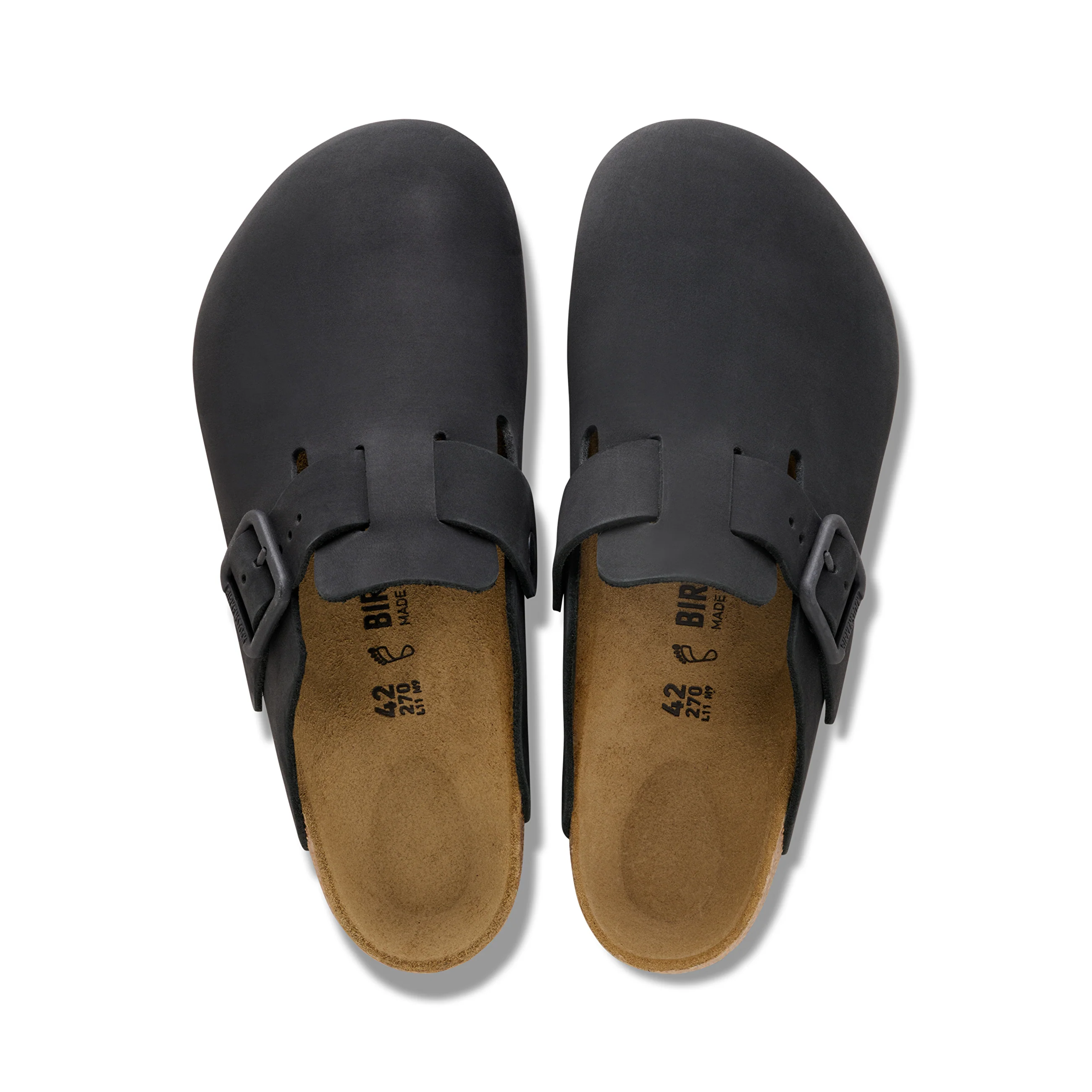 Boston Wire Buckle Black Nubuck Leather - Image 3