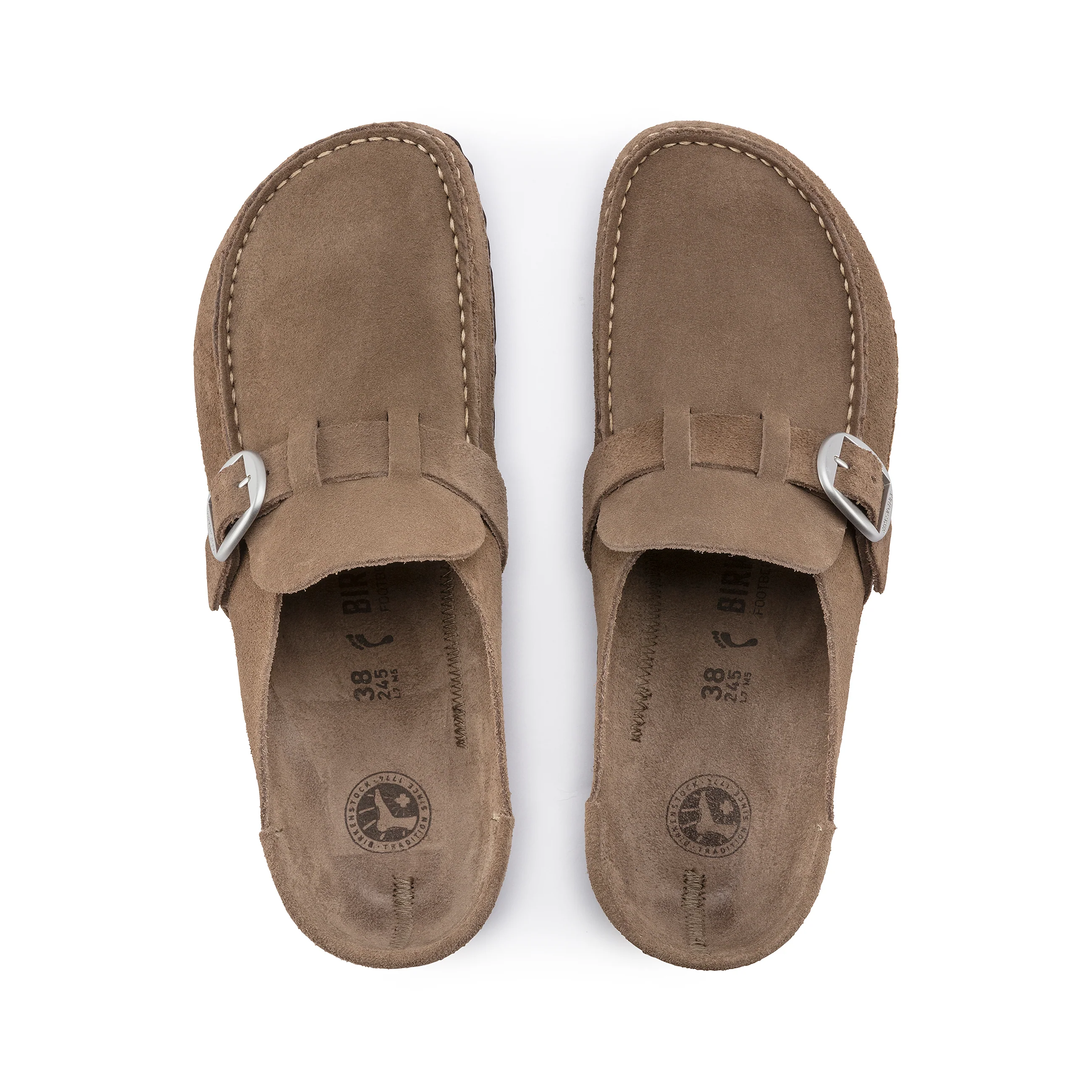 Buckley Grey Taupe Suede Leather - Image 3