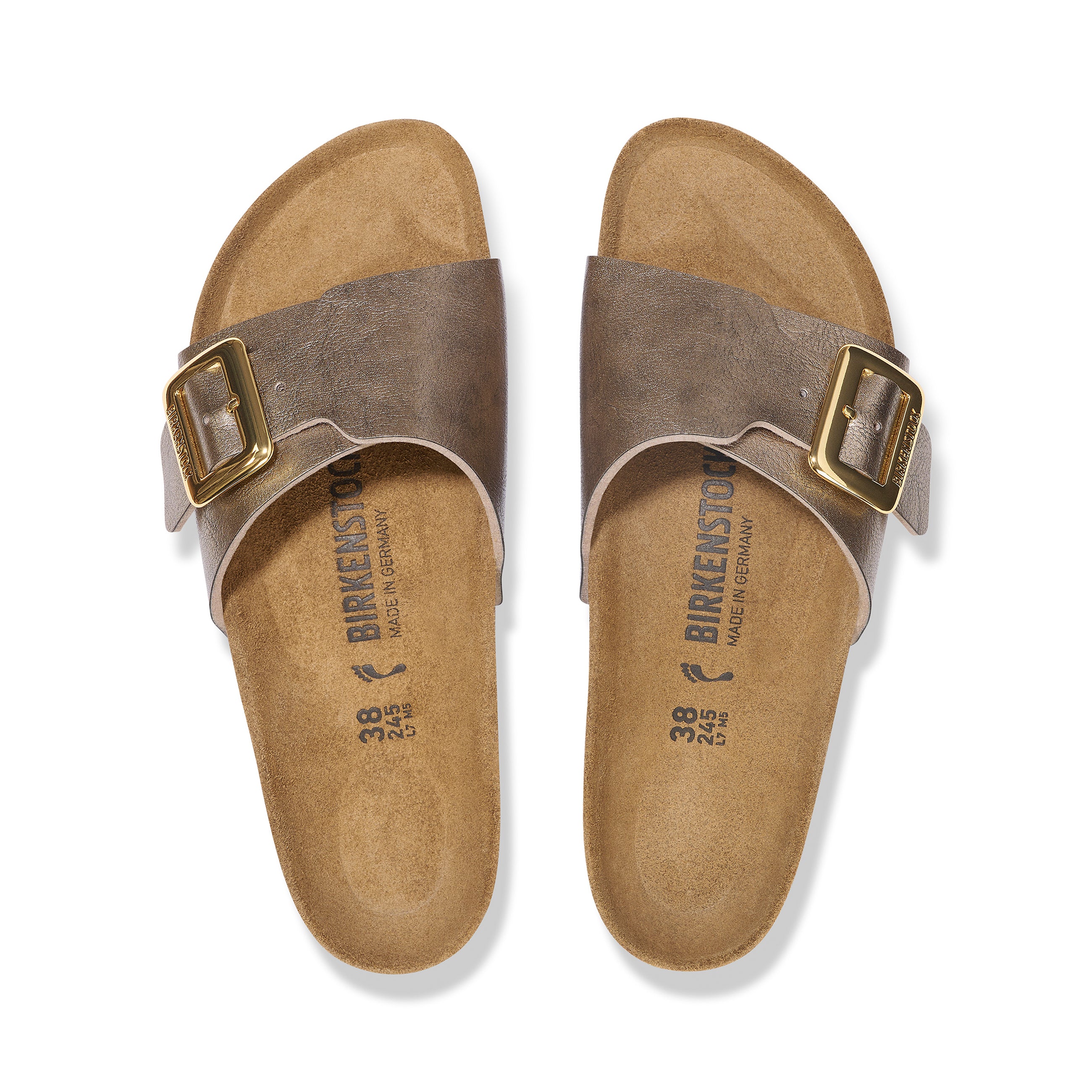 Catalina Cushion Buckle Graceful Taupe Birko-Flor - Image 3