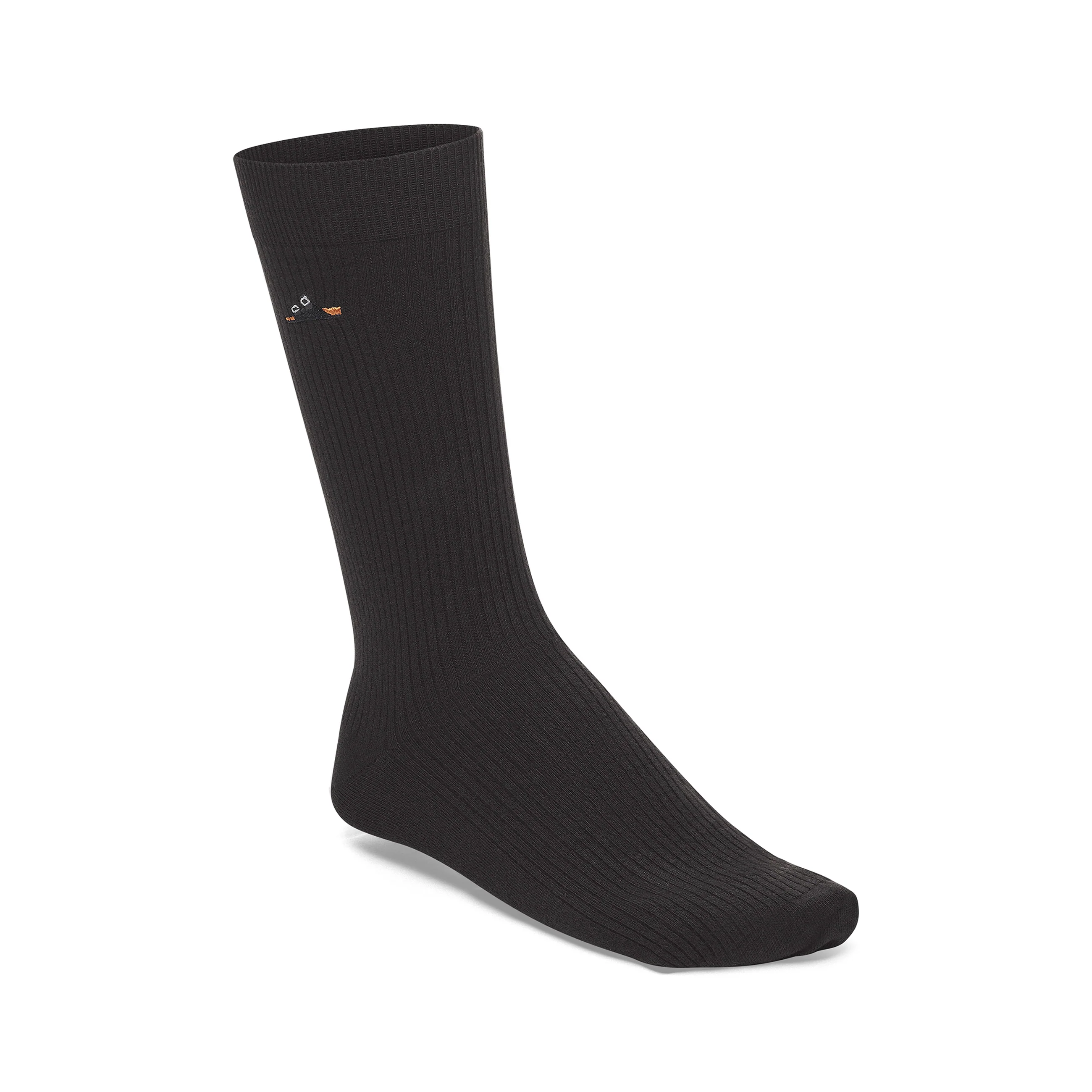 Cotton Rib Socks Black
