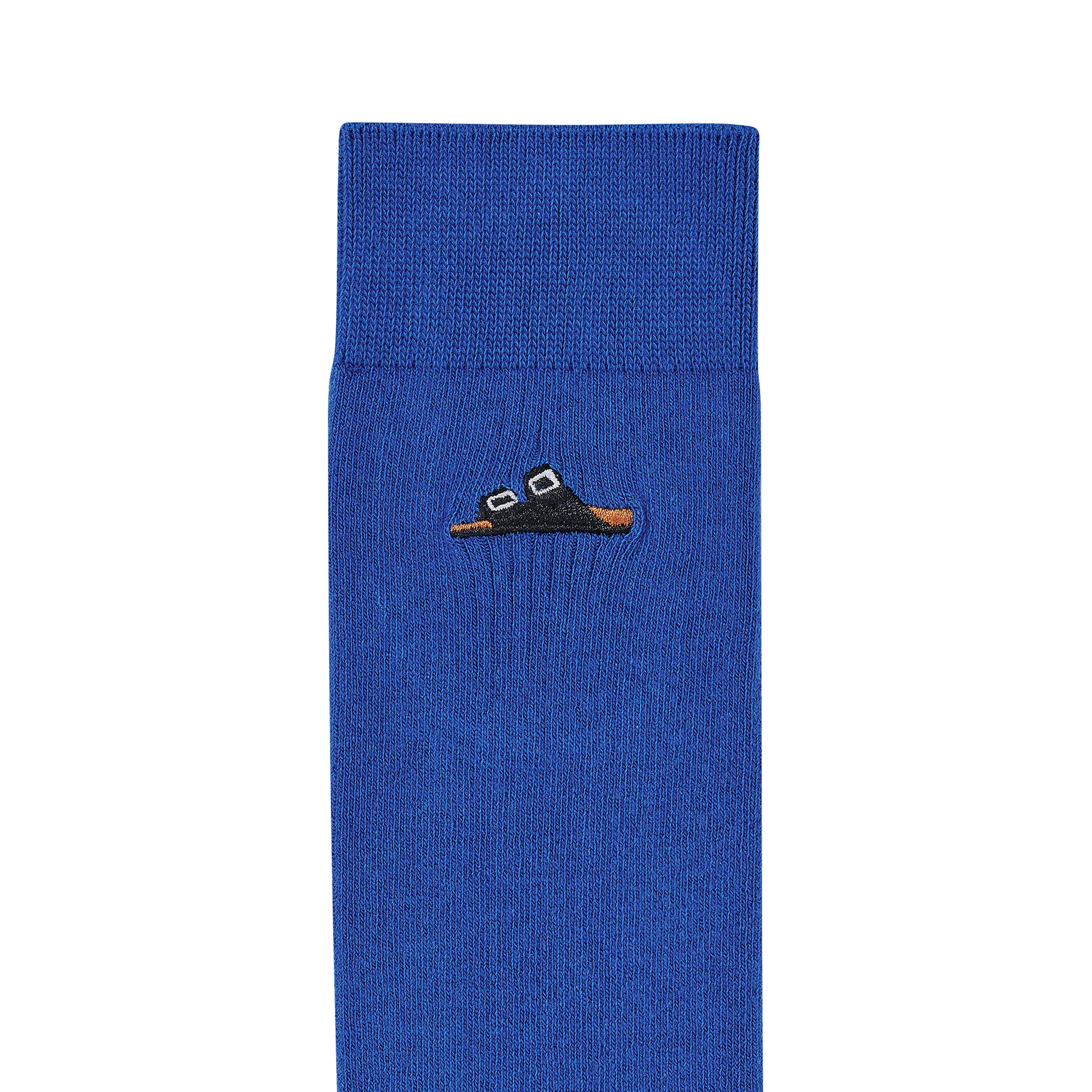 Cotton Rib Socks Ultra Blue - Image 2