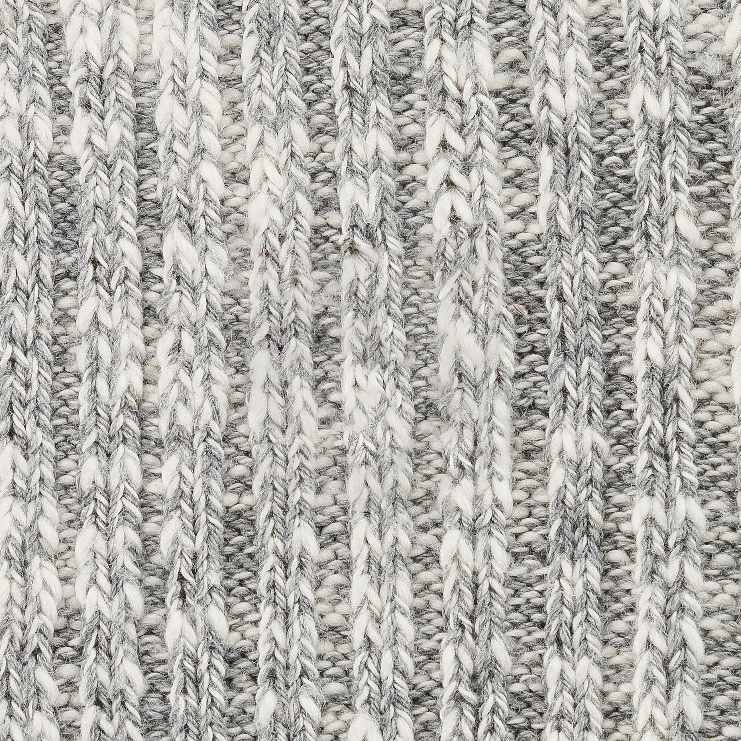 Cotton Slub Socks Grey White - Image 5