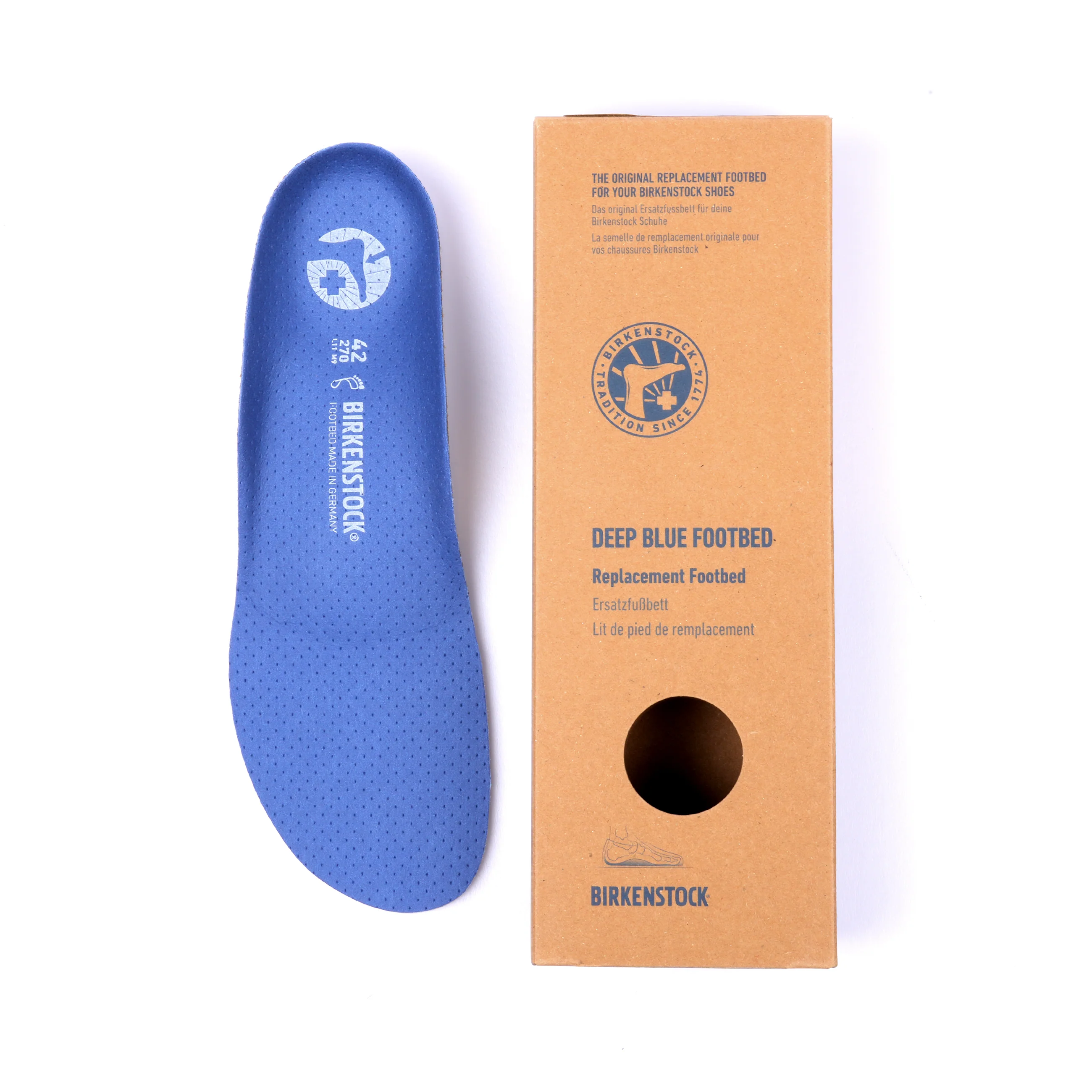 Deep Blue Replacement Footbed Microfibre - Image 3