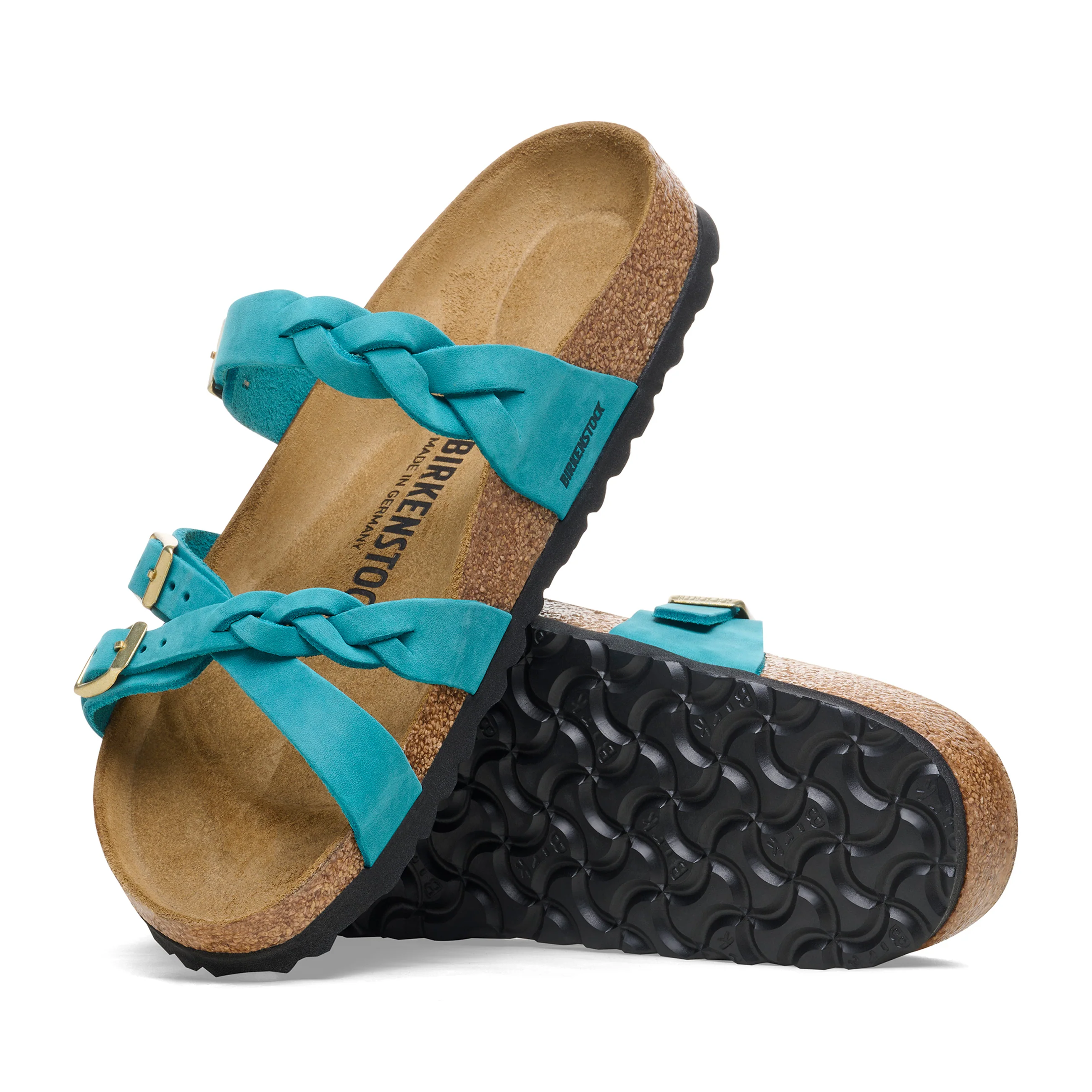 Franca Braided Biscay Bay Oiled Leather - Image 3