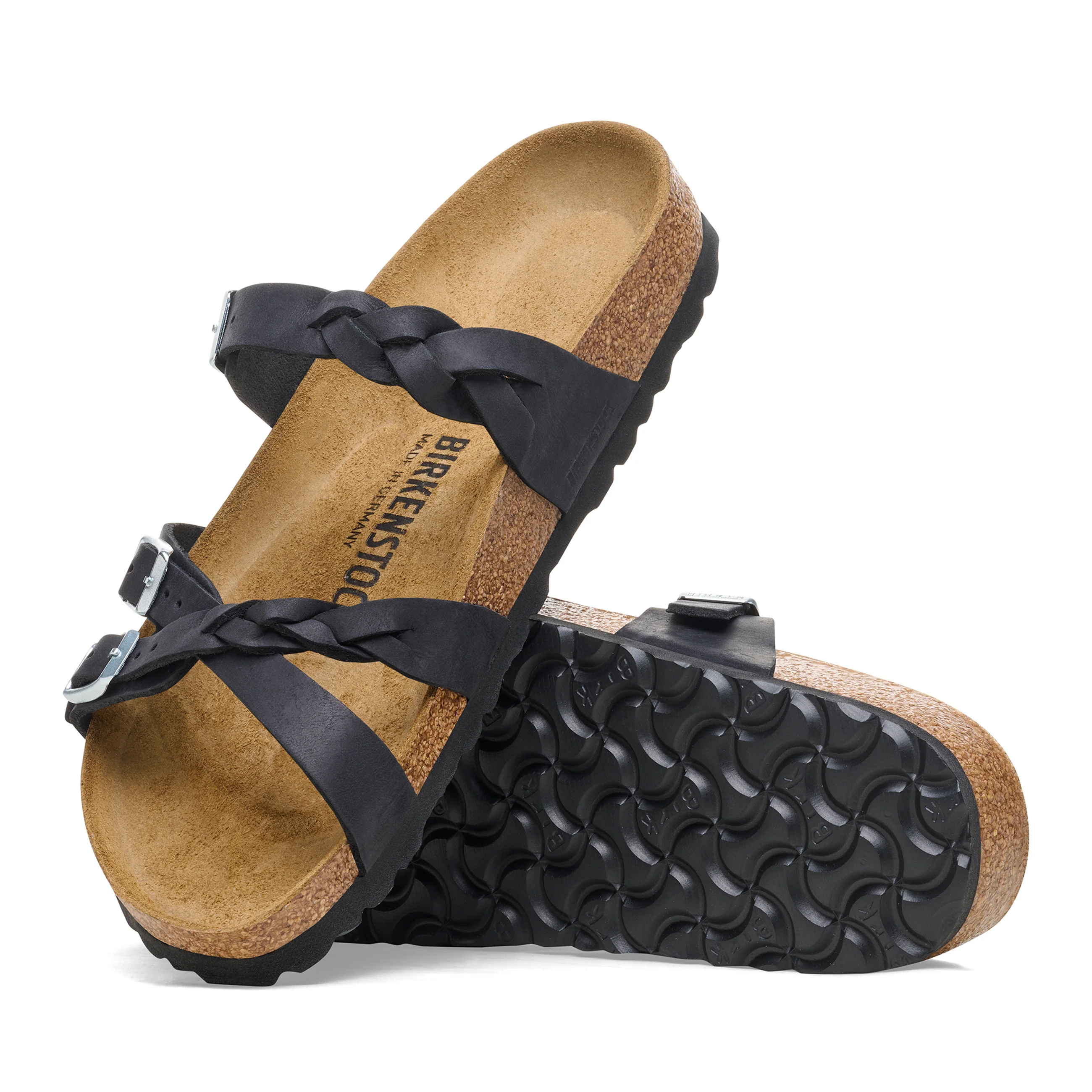Franca Braided Black Oiled Leather - Image 4
