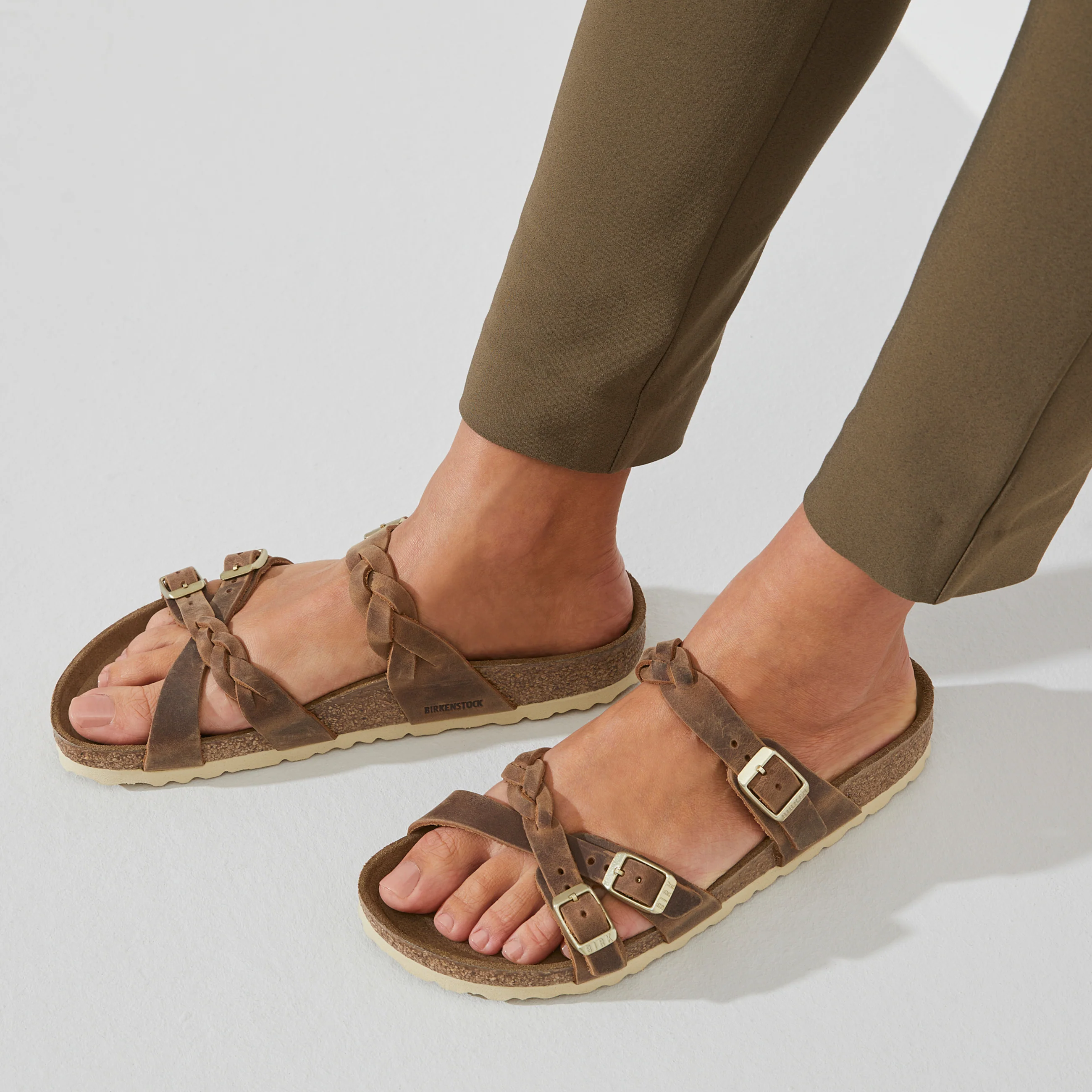 Franca Braided Cognac Oiled Leather - Image 6