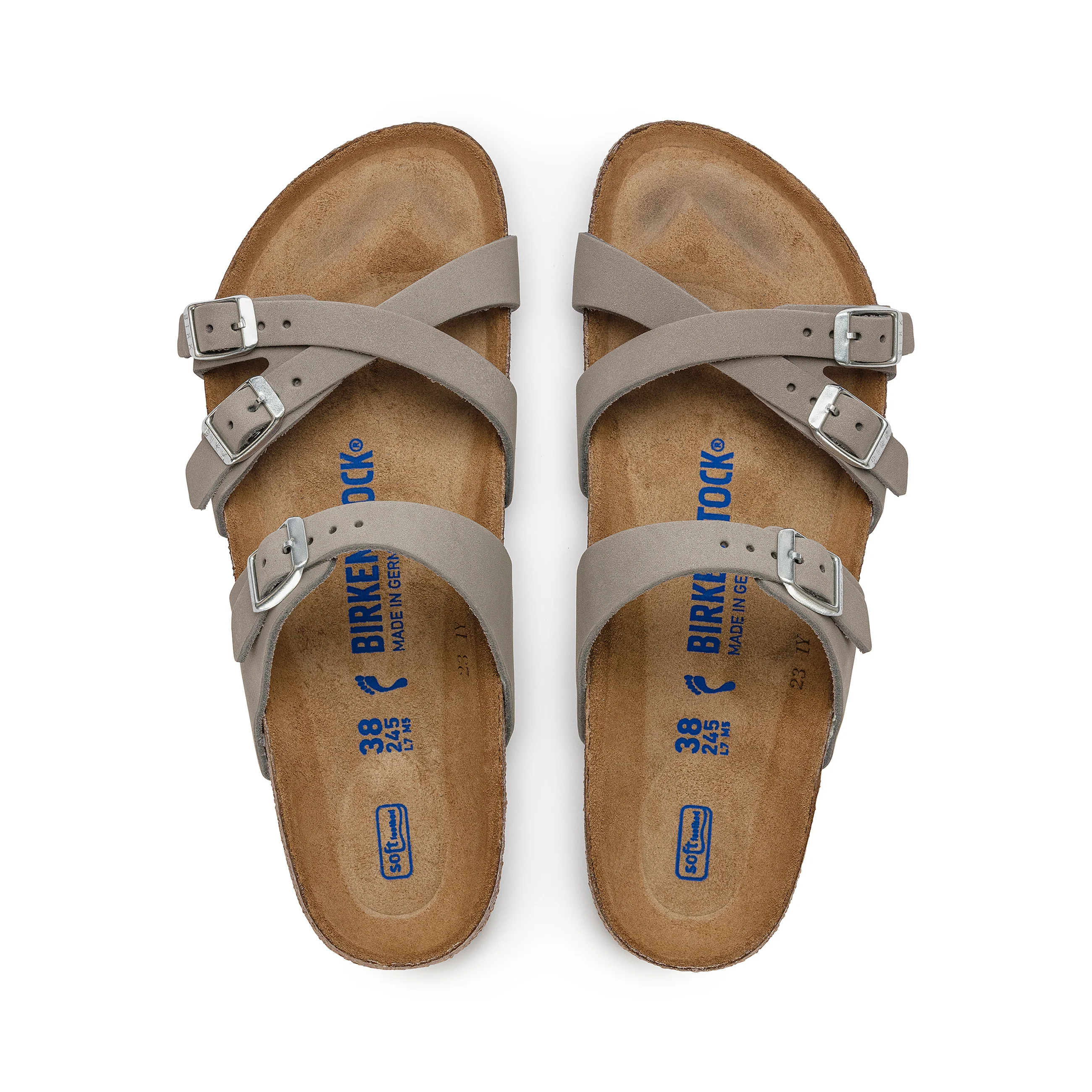 Franca SFB Dove Grey Nubuck Leather - Image 3