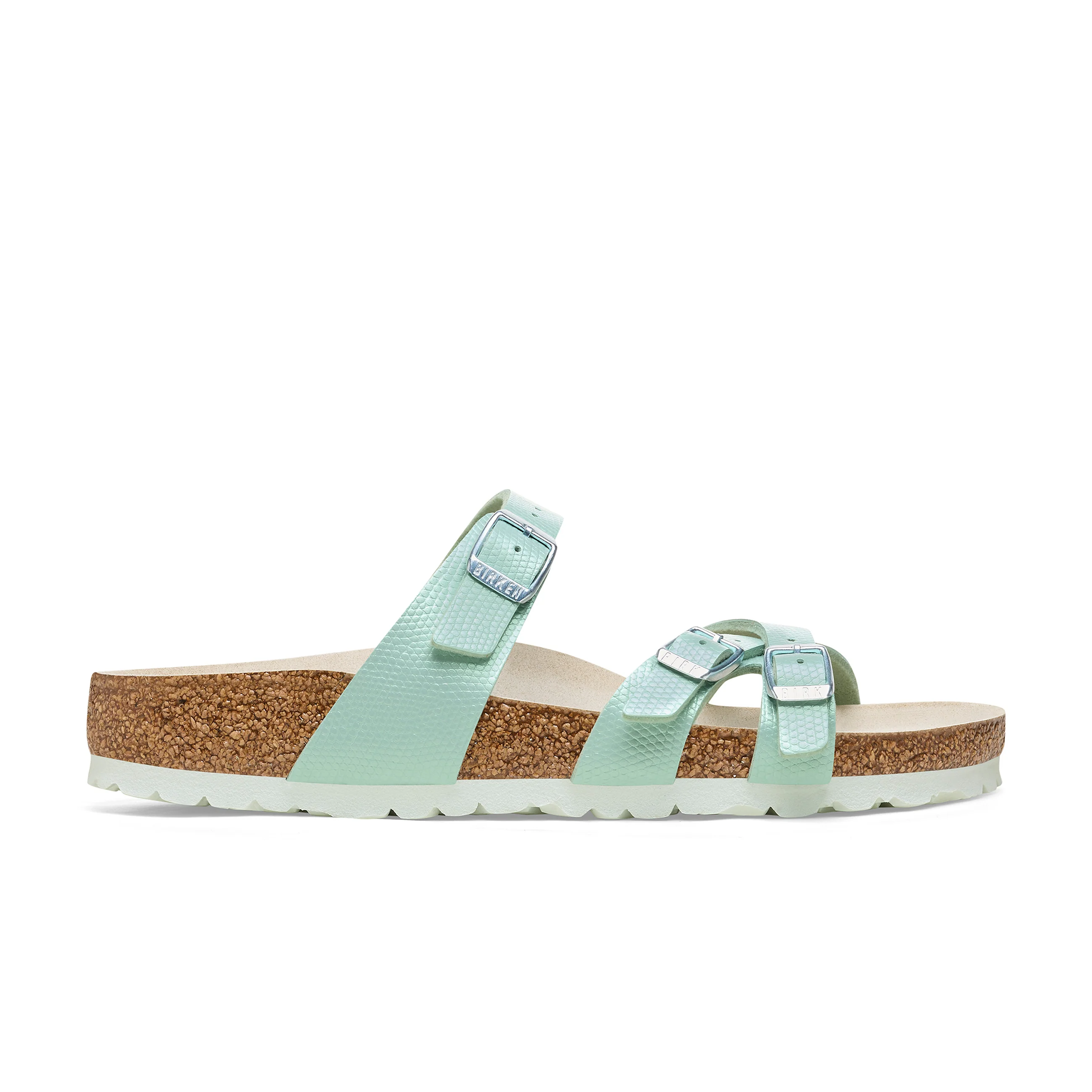 Franca Shiny Embossed Surf Green Embossed Birko-Flor - Image 2