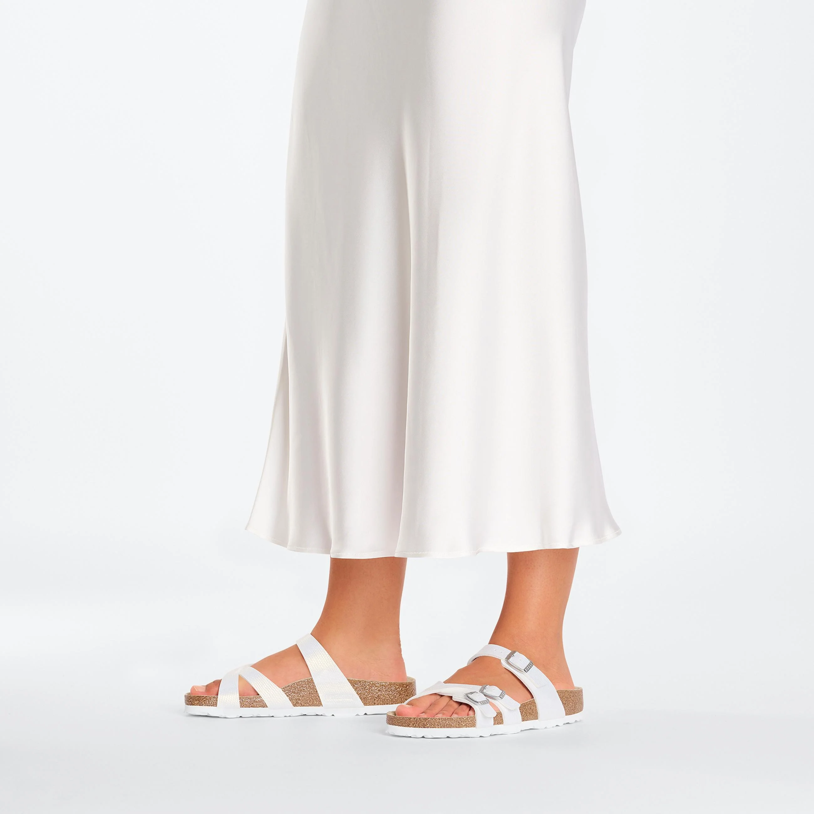 Franca Shiny Embossed White Embossed Birko-Flor - Image 5