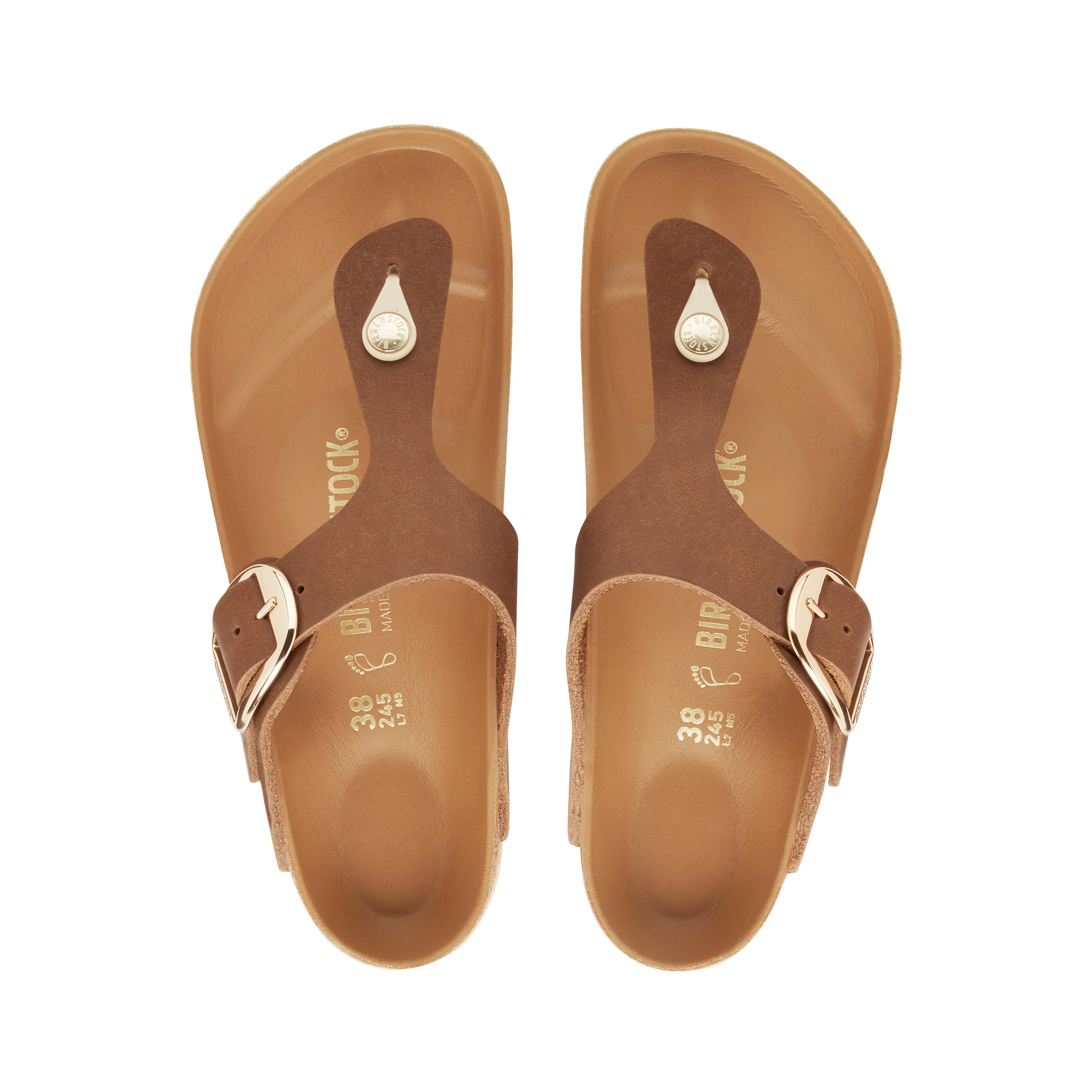Gizeh Big Buckle Cognac Oiled Leather - Image 3