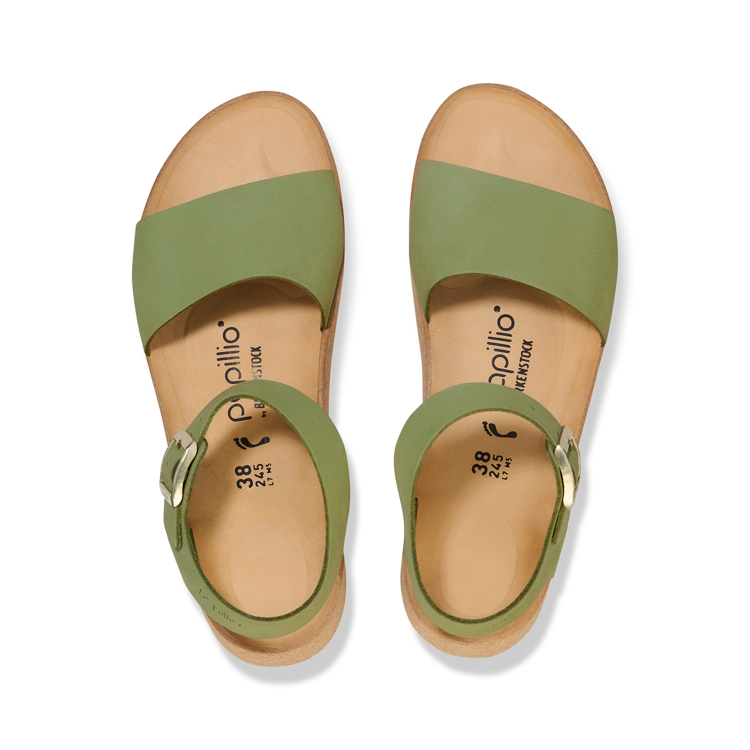 Glenda Green Tea Nubuck Leather - Image 3