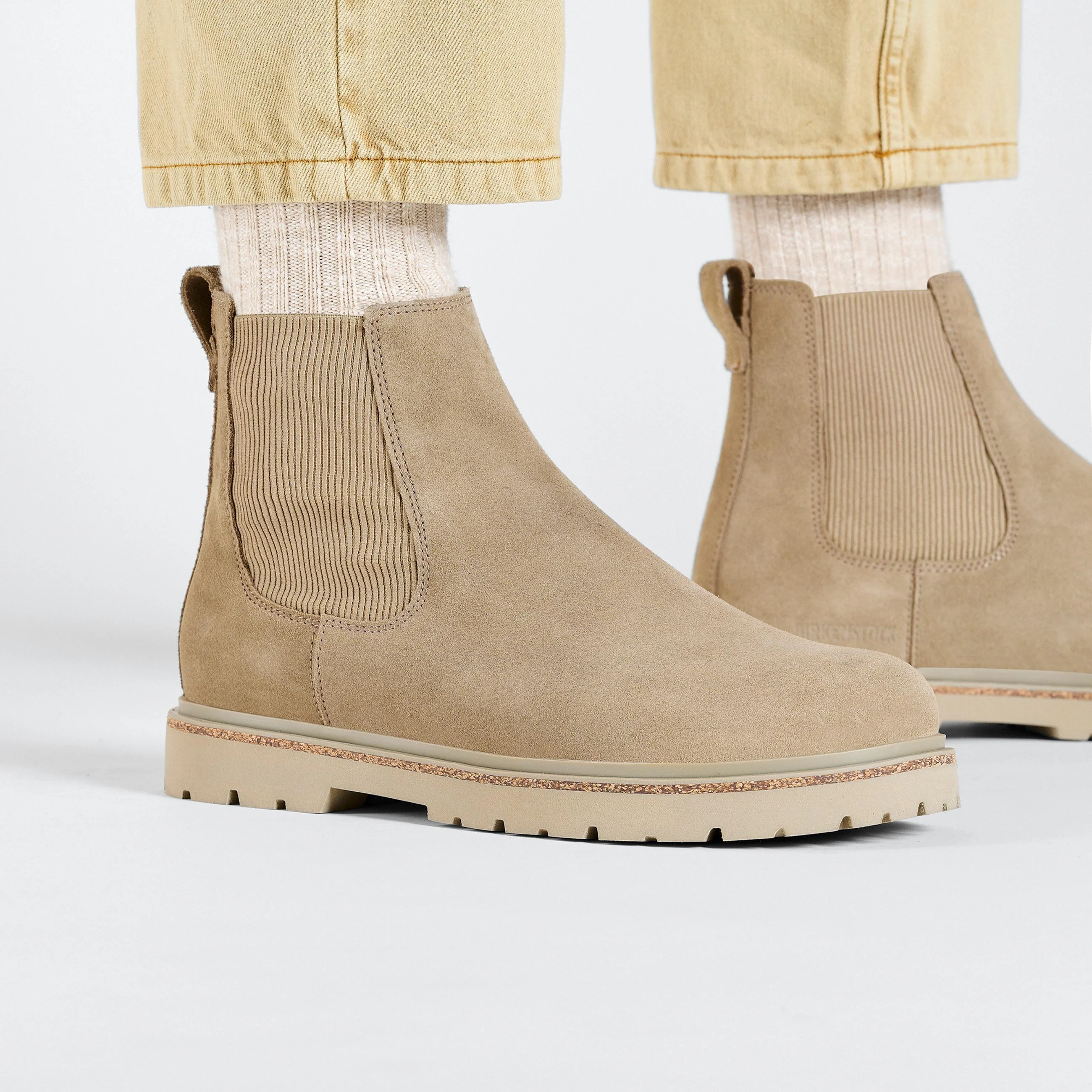 Highwood M Taupe Suede Leather - Image 6