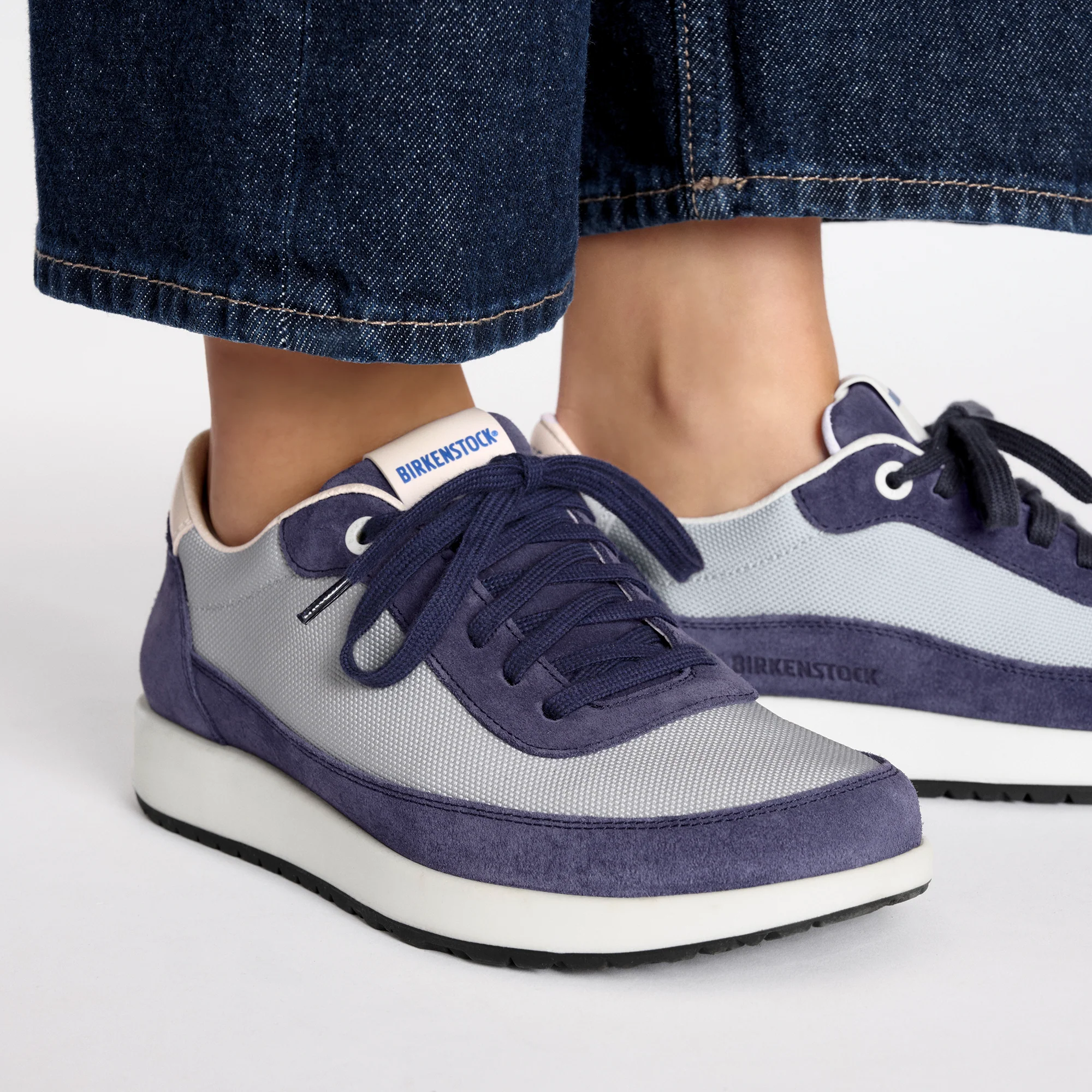 Honnef City Indigo/Stone Coin Nylon Mesh/Suede Leather - Image 4