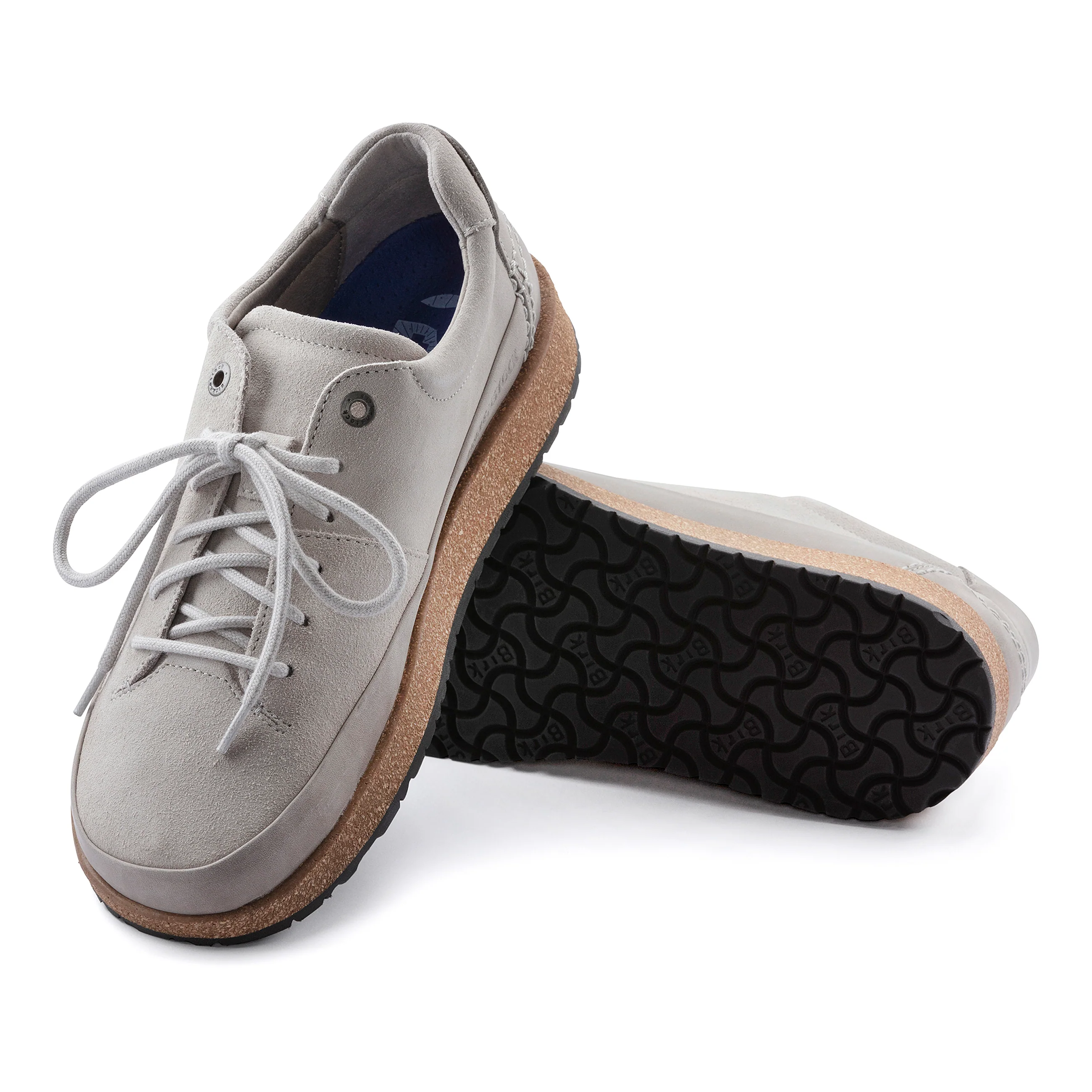 Honnef Low Whale Grey Suede Leather - Image 4