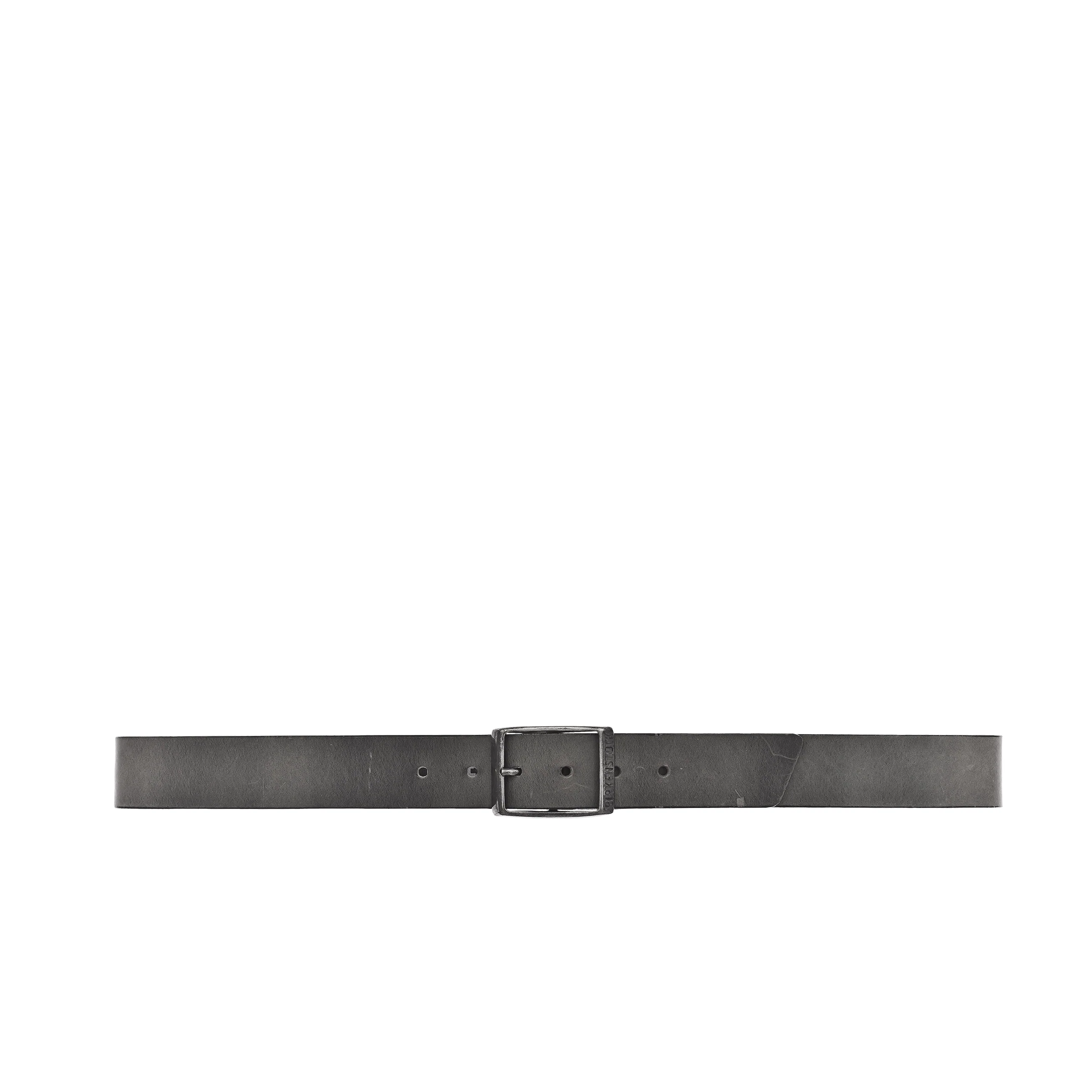 Kansas Belt Grey Oiled Leather 35mm One Size - Image 4