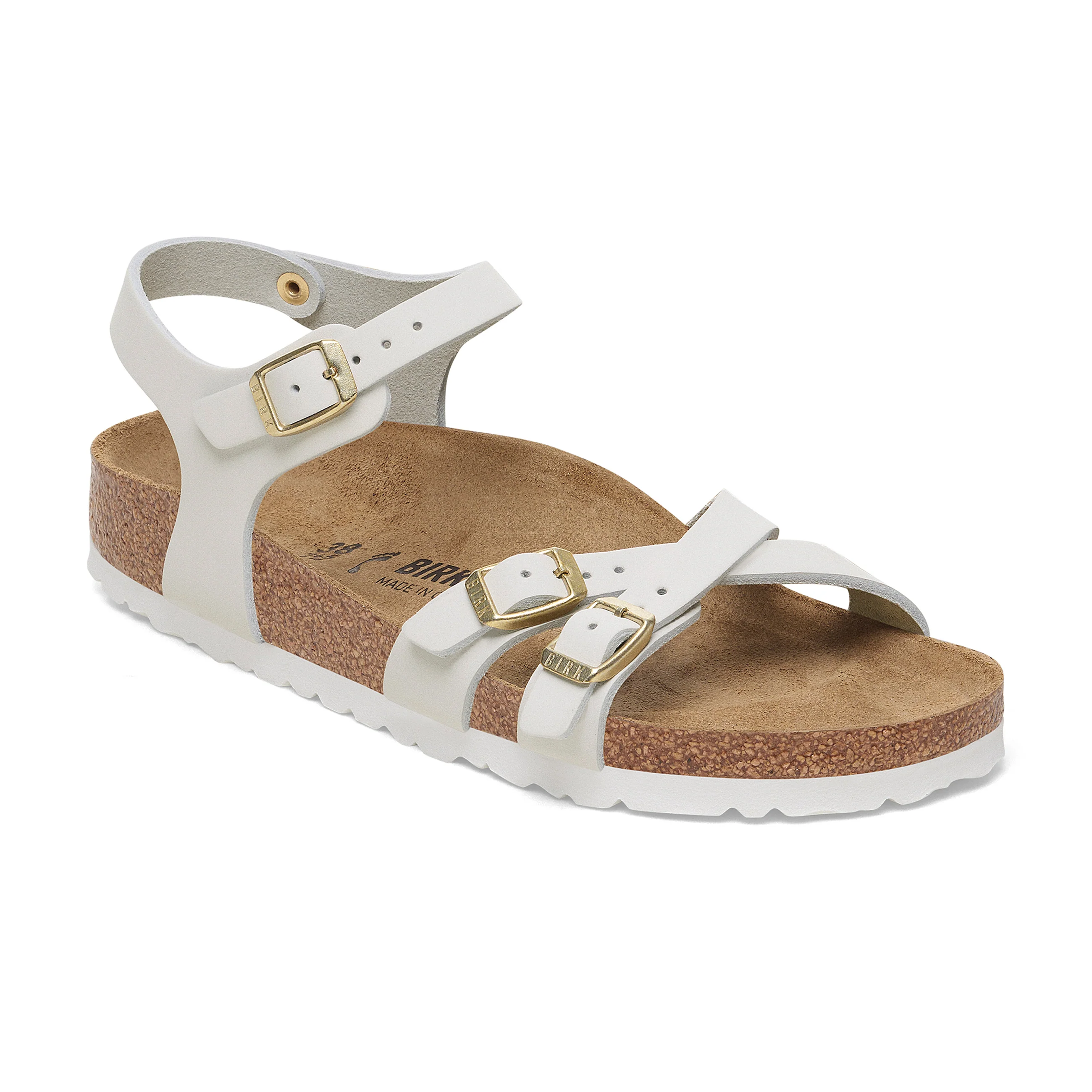 Kumba Antique White Nubuck Leather