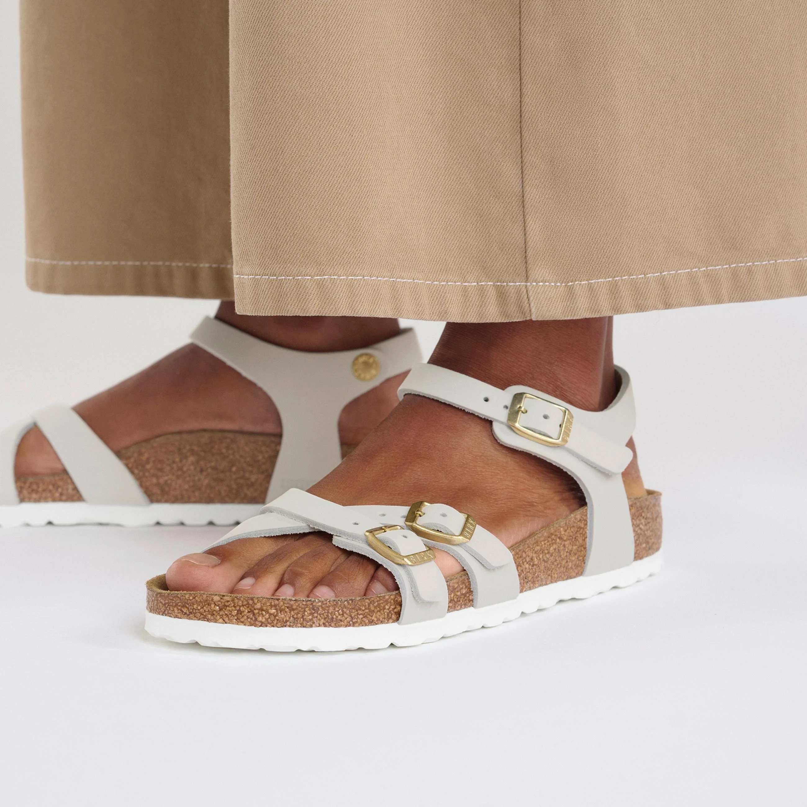 Kumba Antique White Nubuck Leather - Image 5