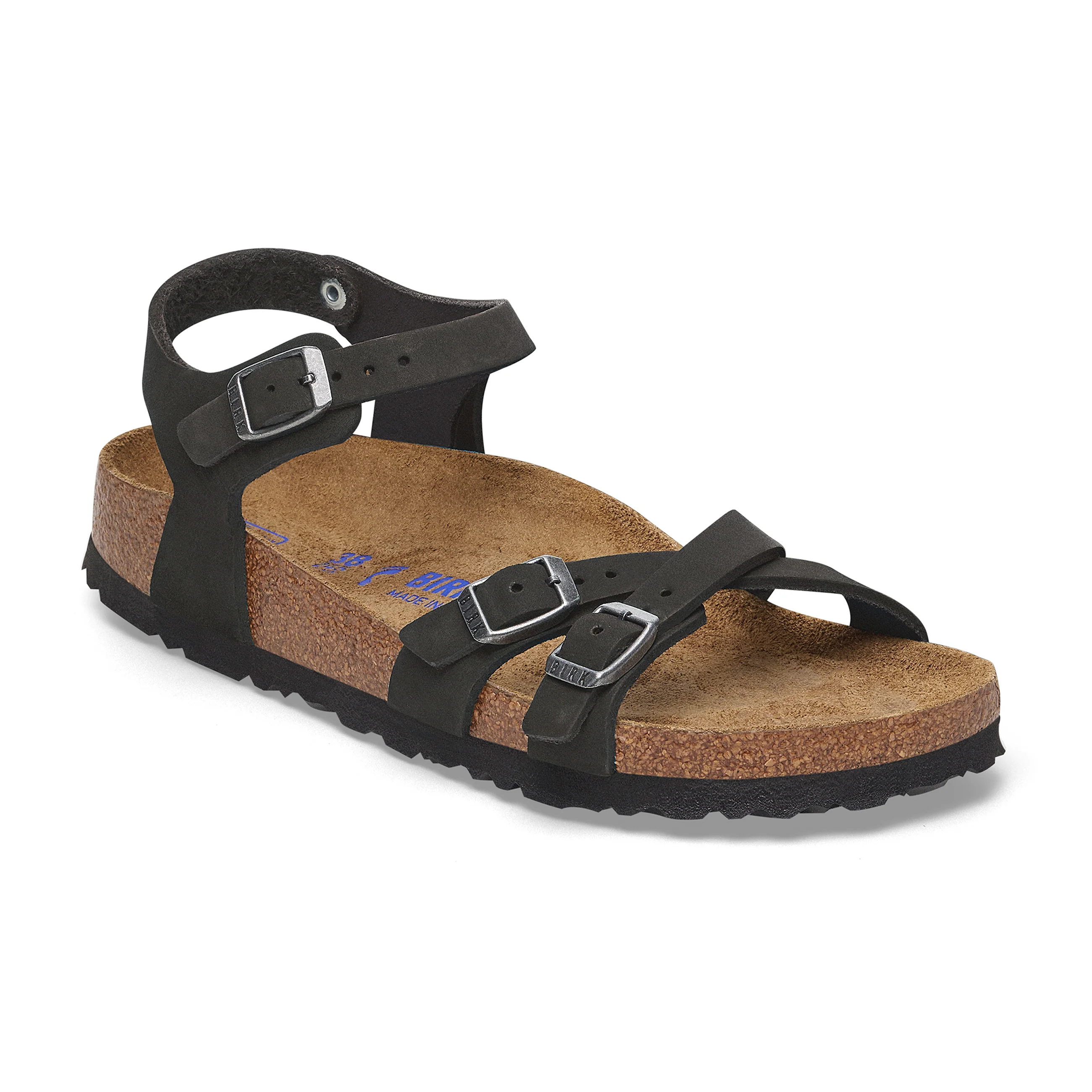Kumba SFB Black Nubuck Leather