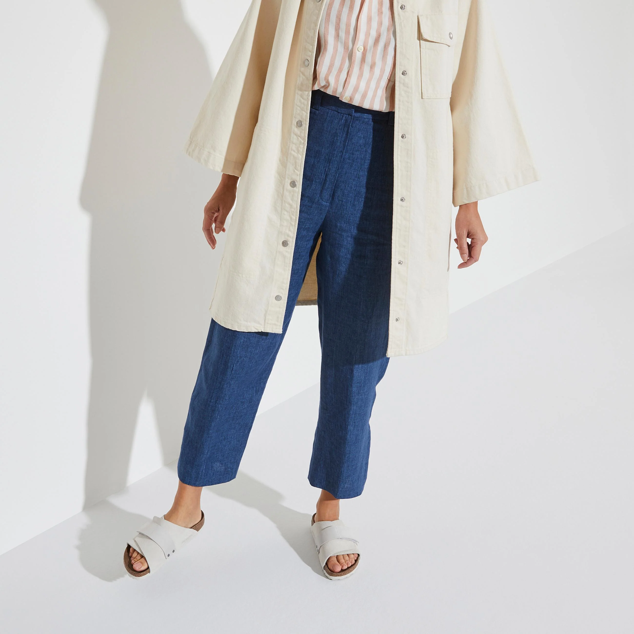 Kyoto Antique White Suede/Nubuck Leather - Image 5