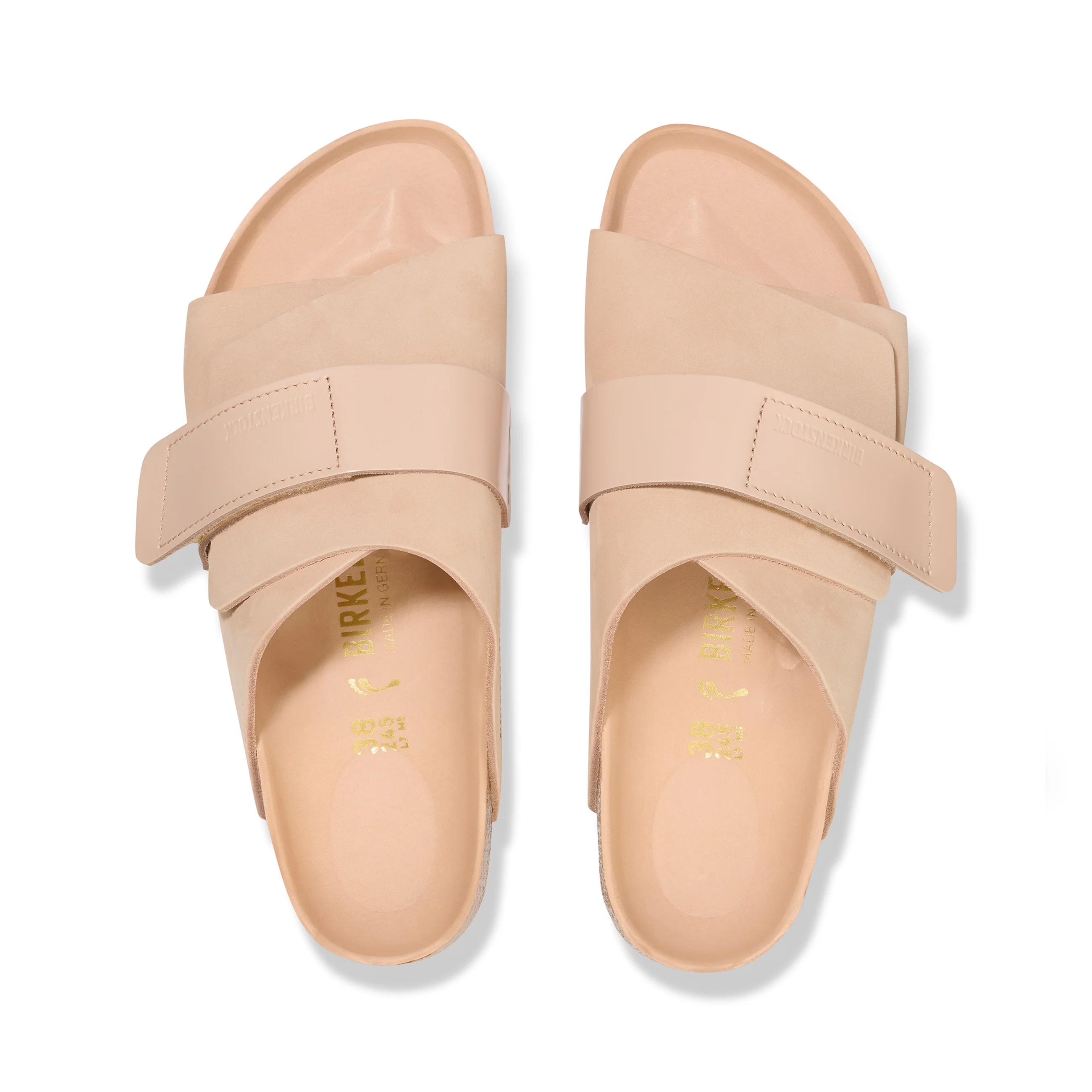 Kyoto High Shine New Beige Nubuck Leather - Image 3