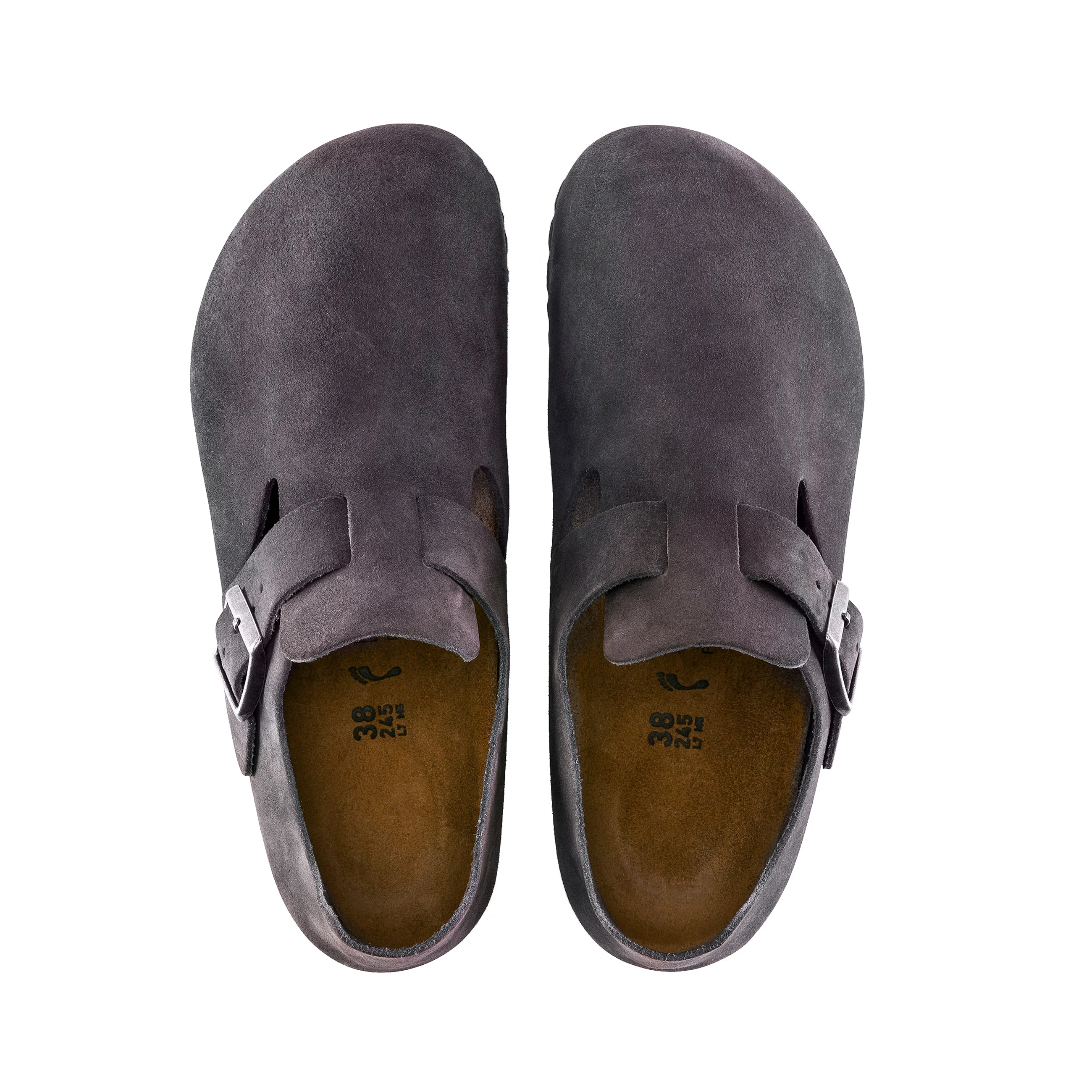 London Gunmetal Suede Leather - Image 3