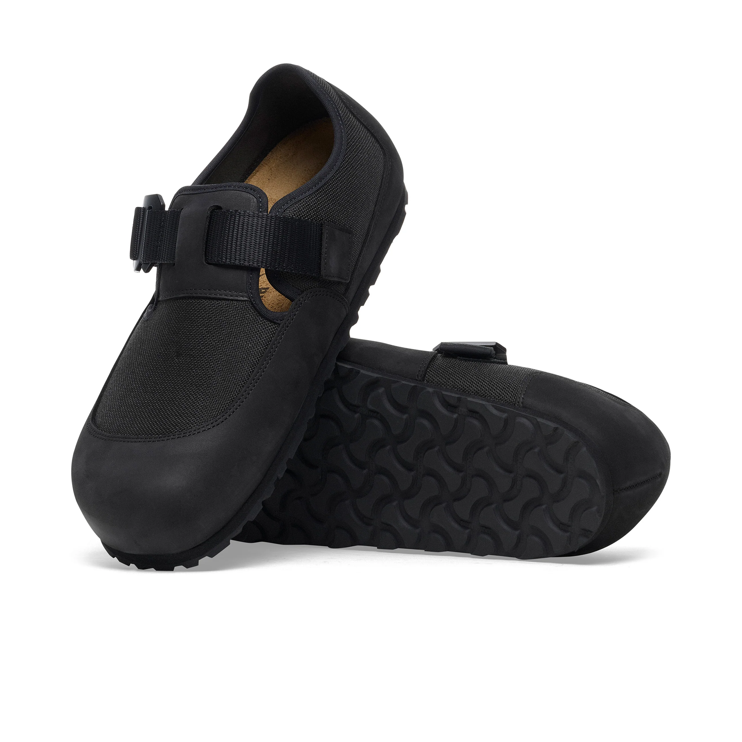 London Nova Black Textile/Nubuck Leather - Image 4