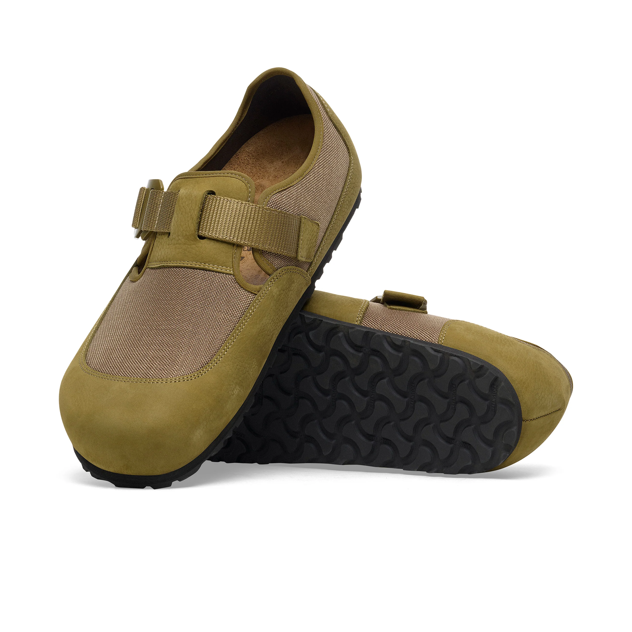 London Nova Pine Green Textile/Nubuck Leather - Image 4