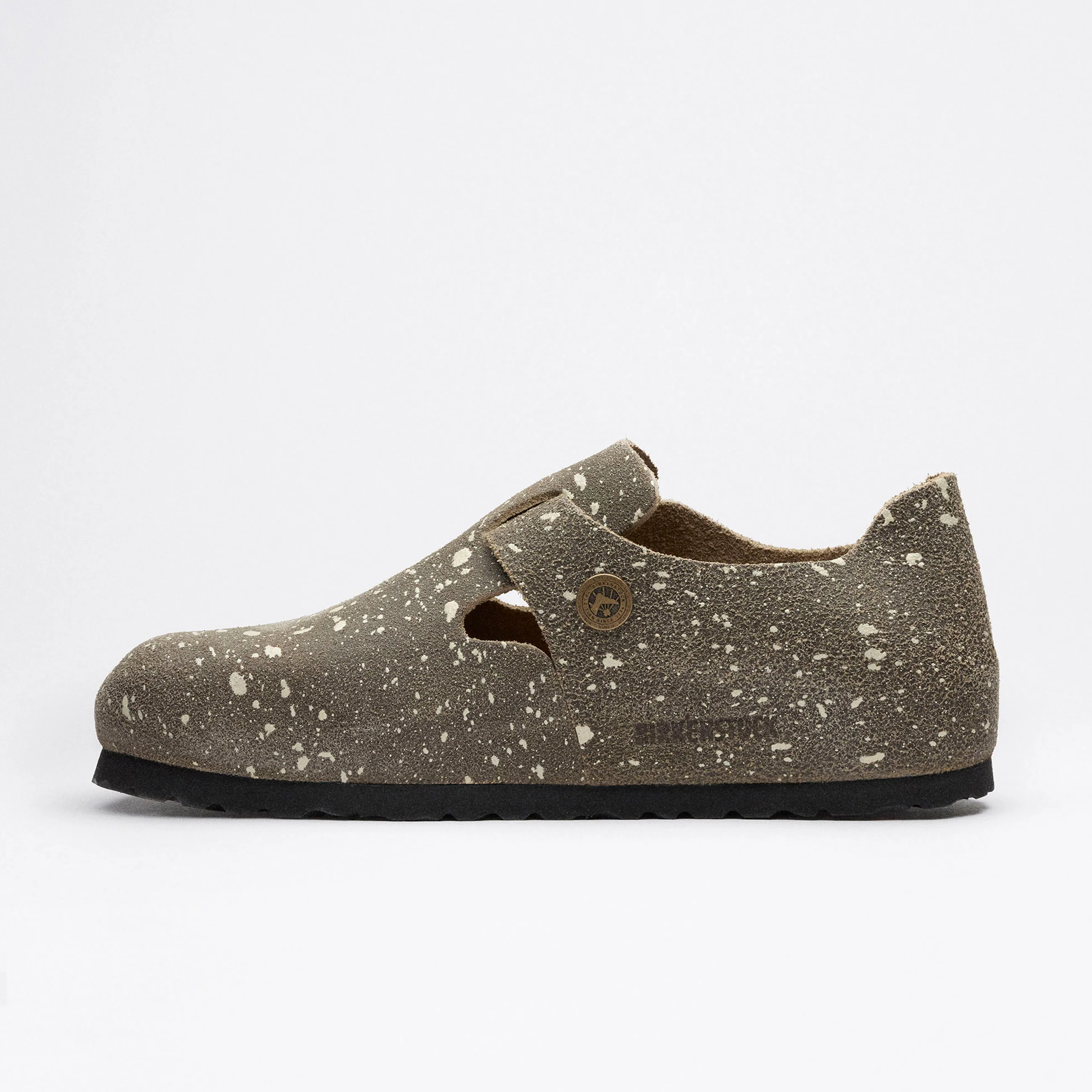 London The Artist Taupe Splash Suede Leather - Image 4