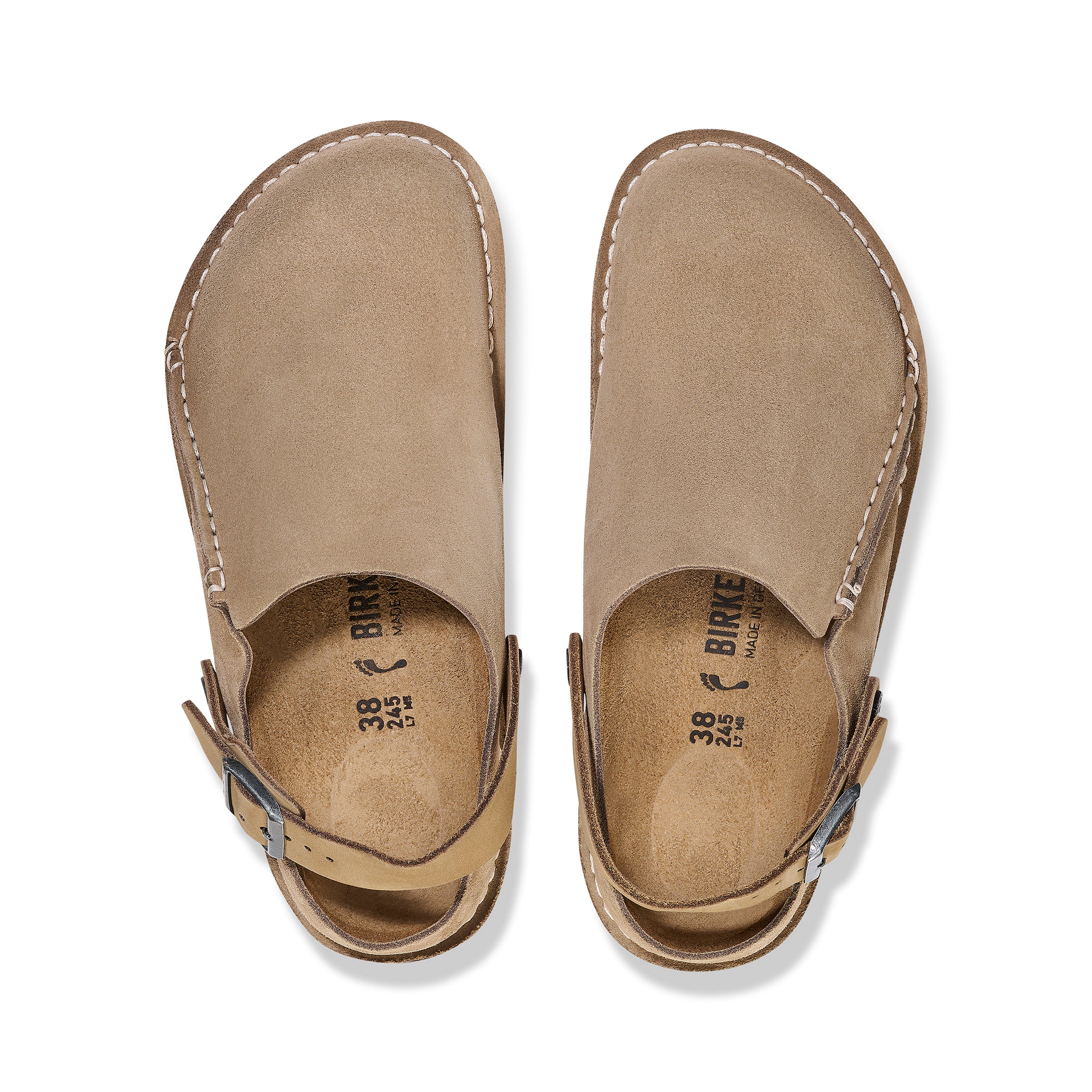 Lutry Grey Taupe Suede Leather - Image 3
